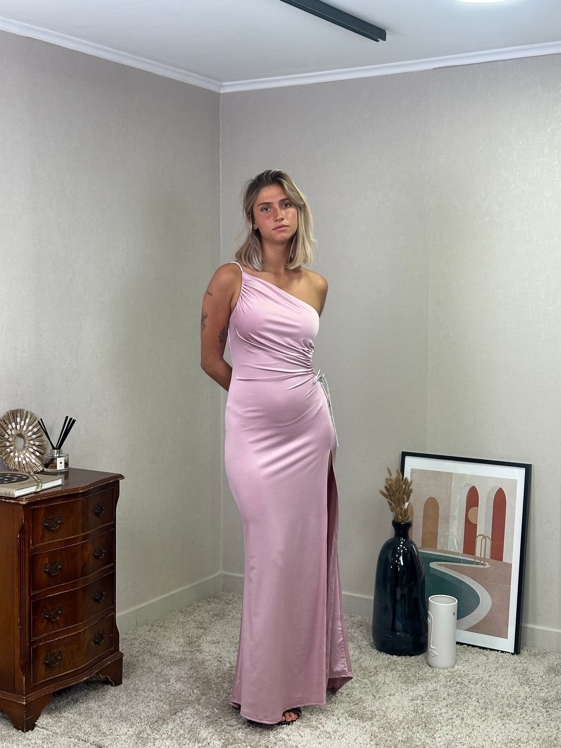 Robe de soirée moulante et asymétrique - Guatemala