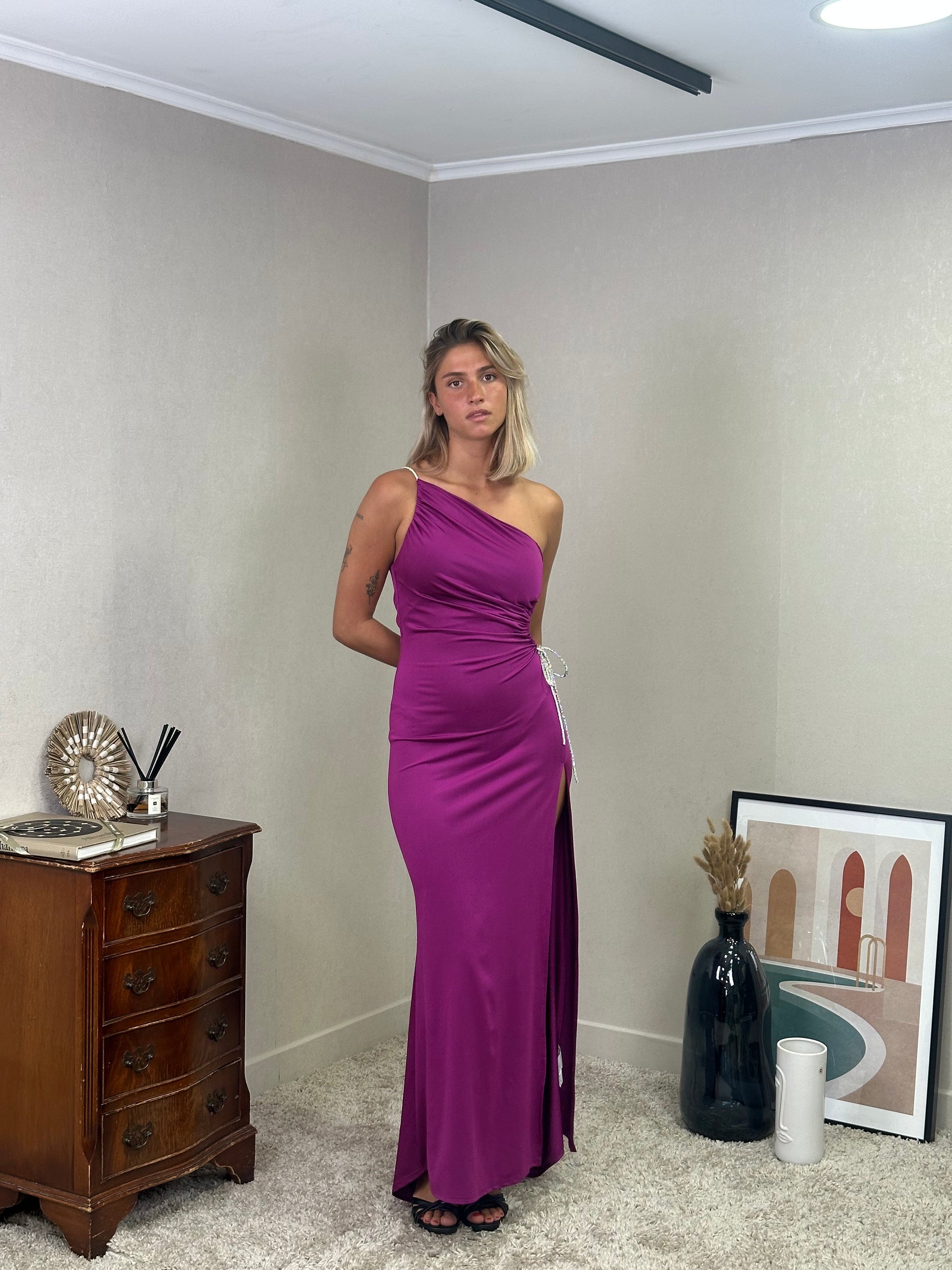 Robe de soirée moulante et asymétrique - Guatemala