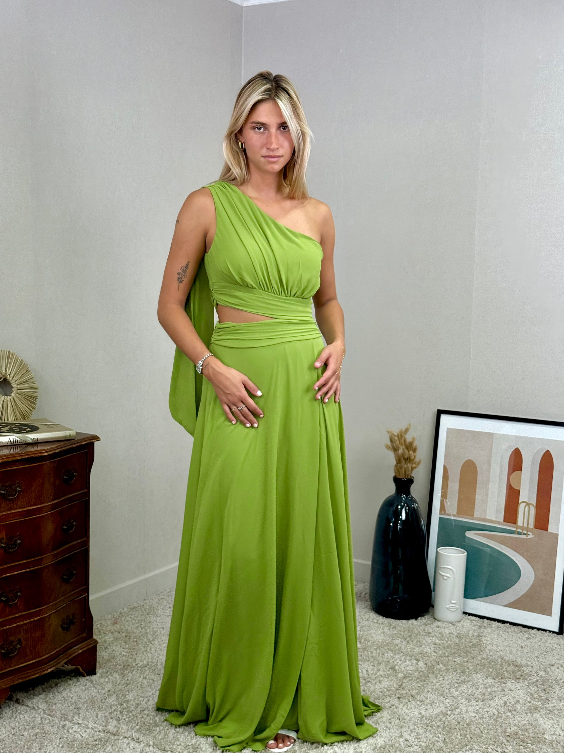 Robe asymétrique de cocktail, cérémonie Harbin