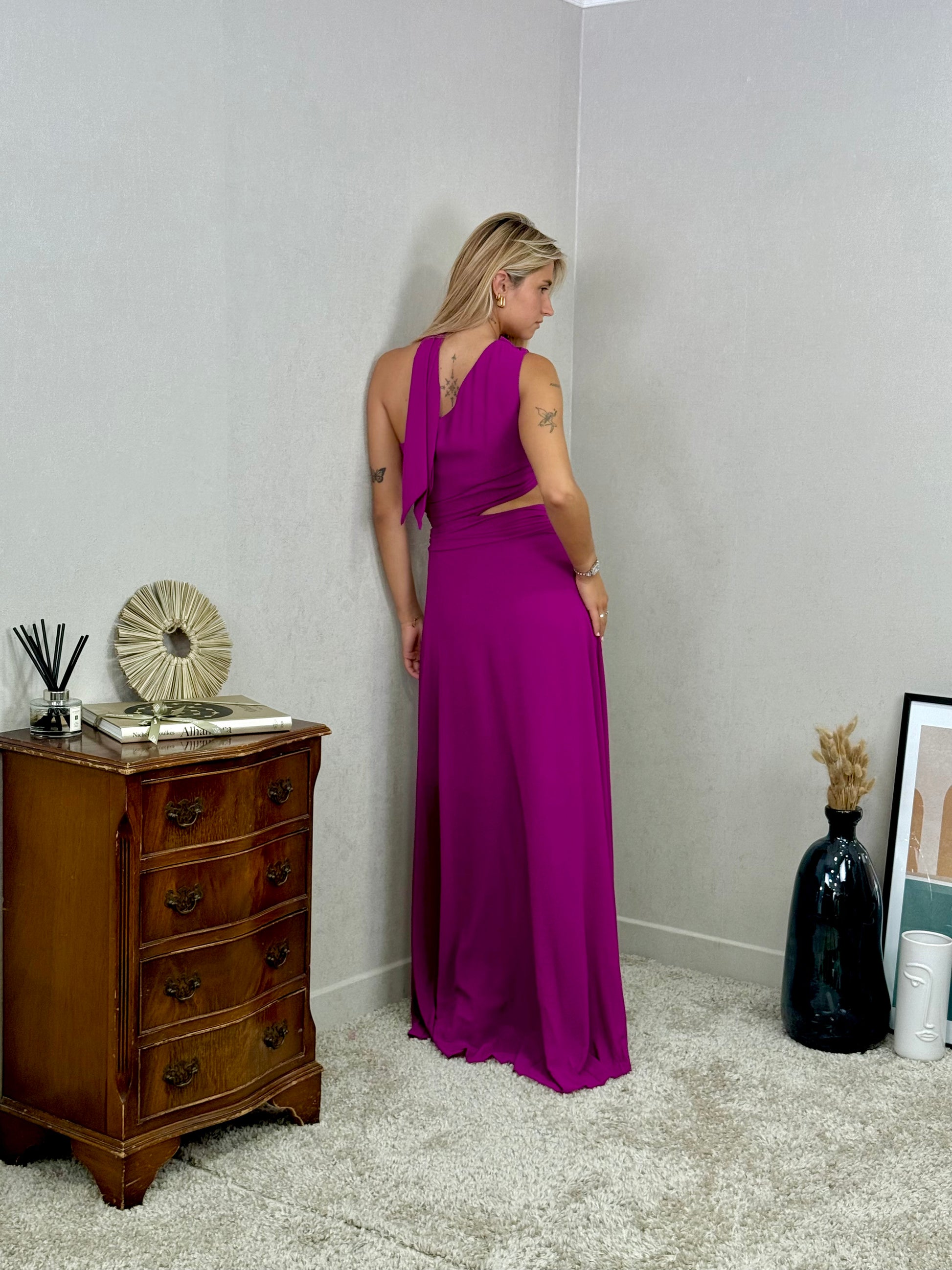Robe asymétrique de cocktail, cérémonie Harbin