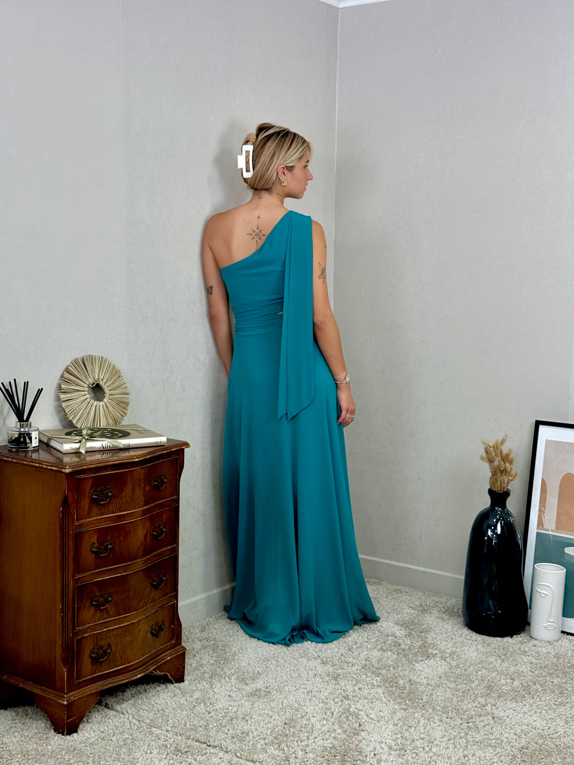 Robe asymétrique de cocktail, cérémonie Harbin
