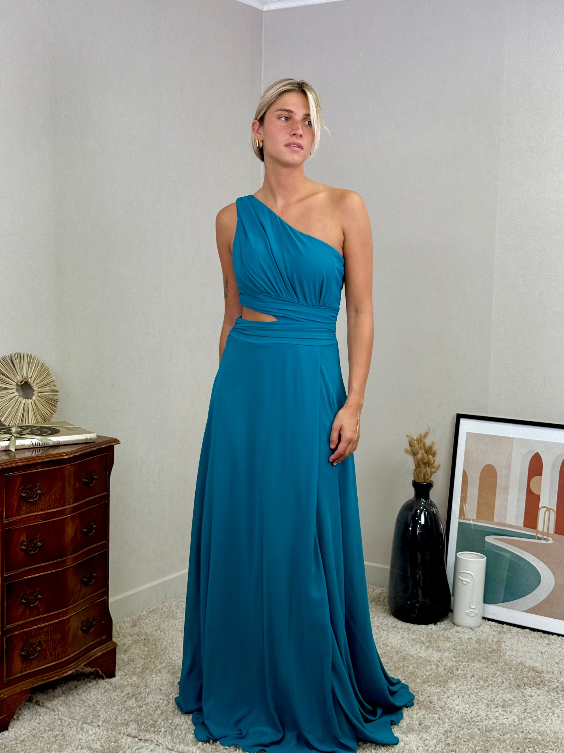 Robe asymétrique de cocktail, cérémonie Harbin