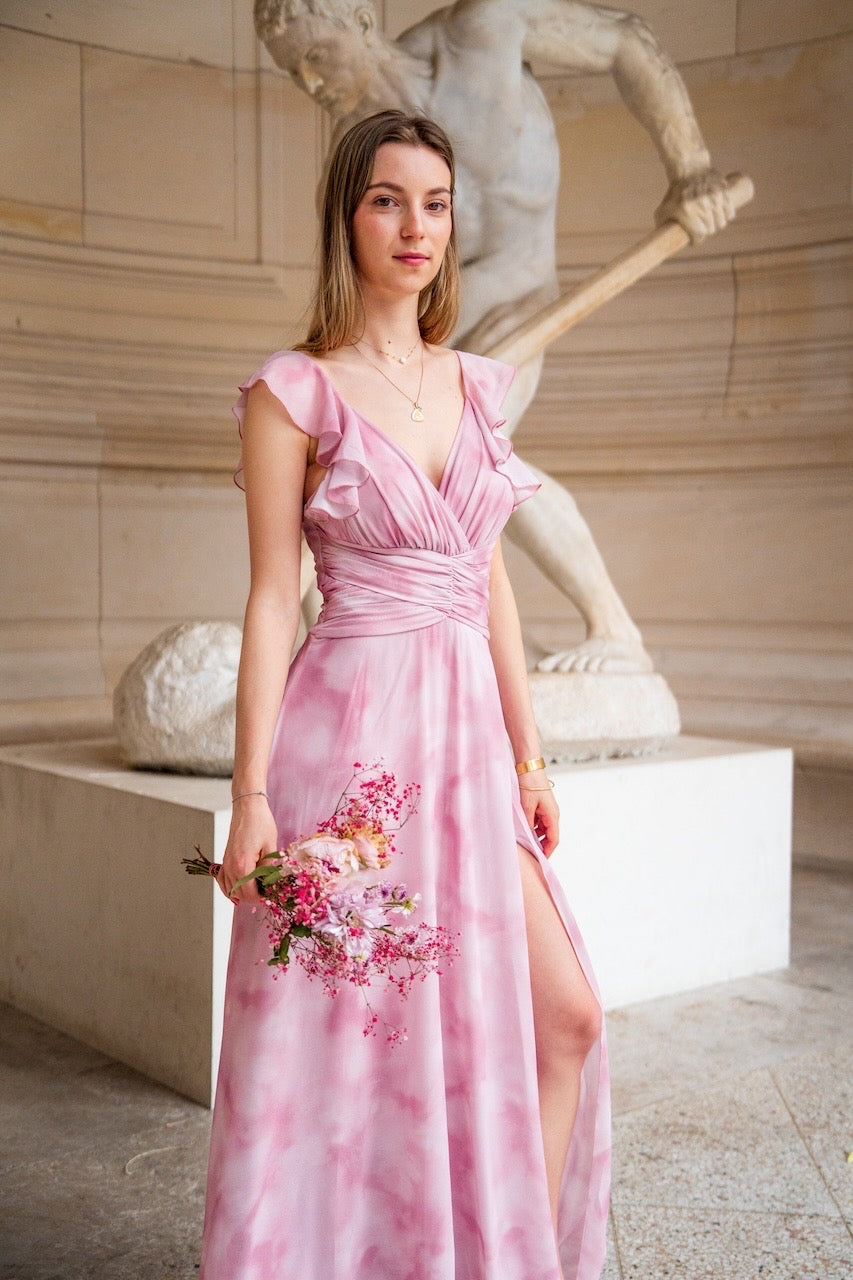 Robe de cérémonie aquarelle Bastia