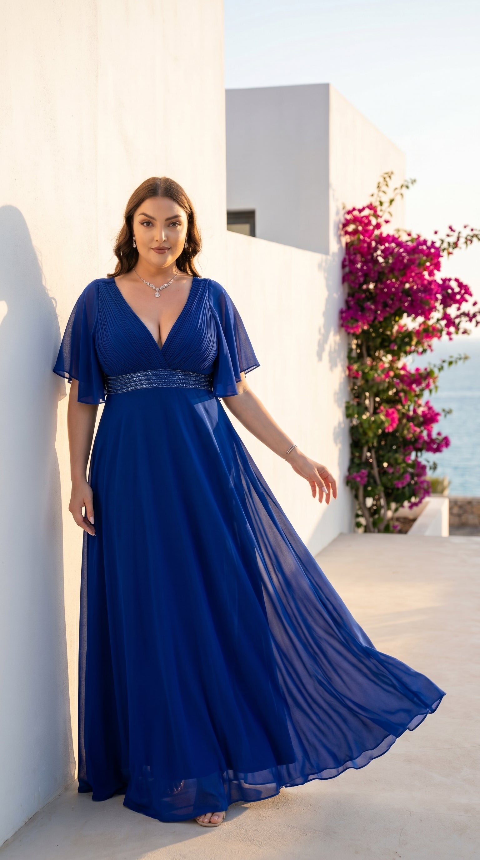 Robe de cérémonie grande taille AJACCIO