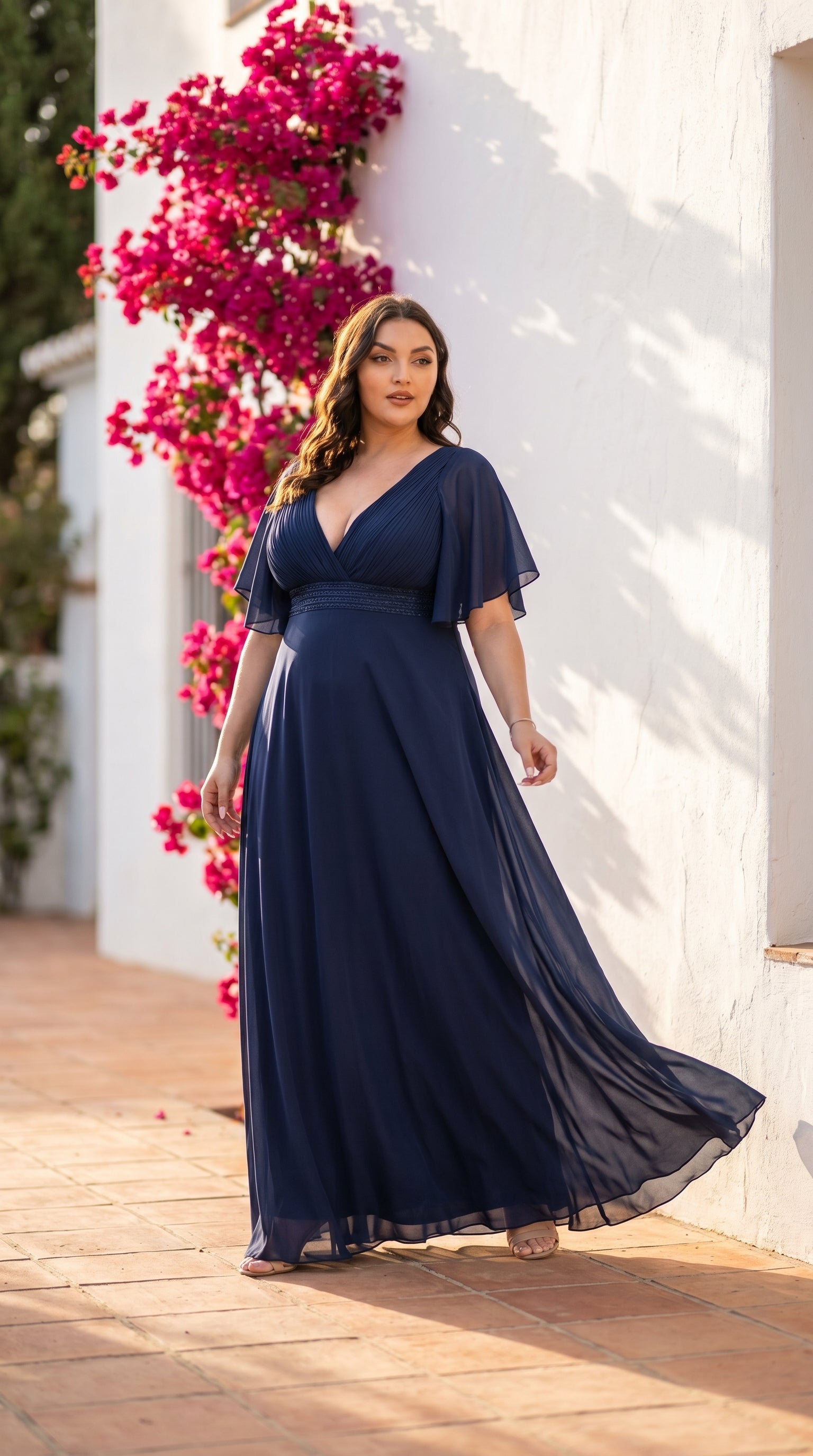 Robe de cérémonie grande taille AJACCIO