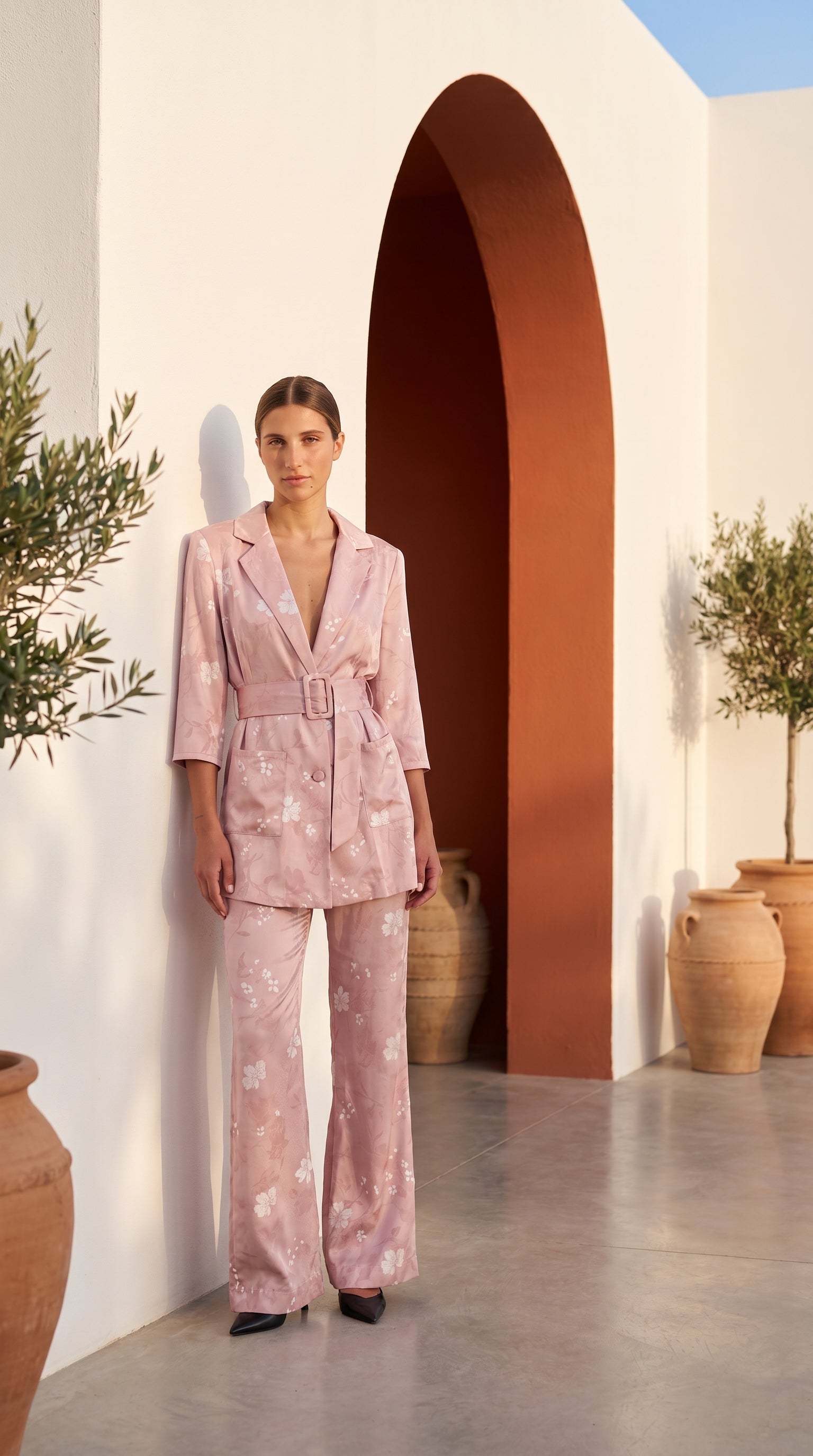 Ensemble tailleur imprimé Papeete