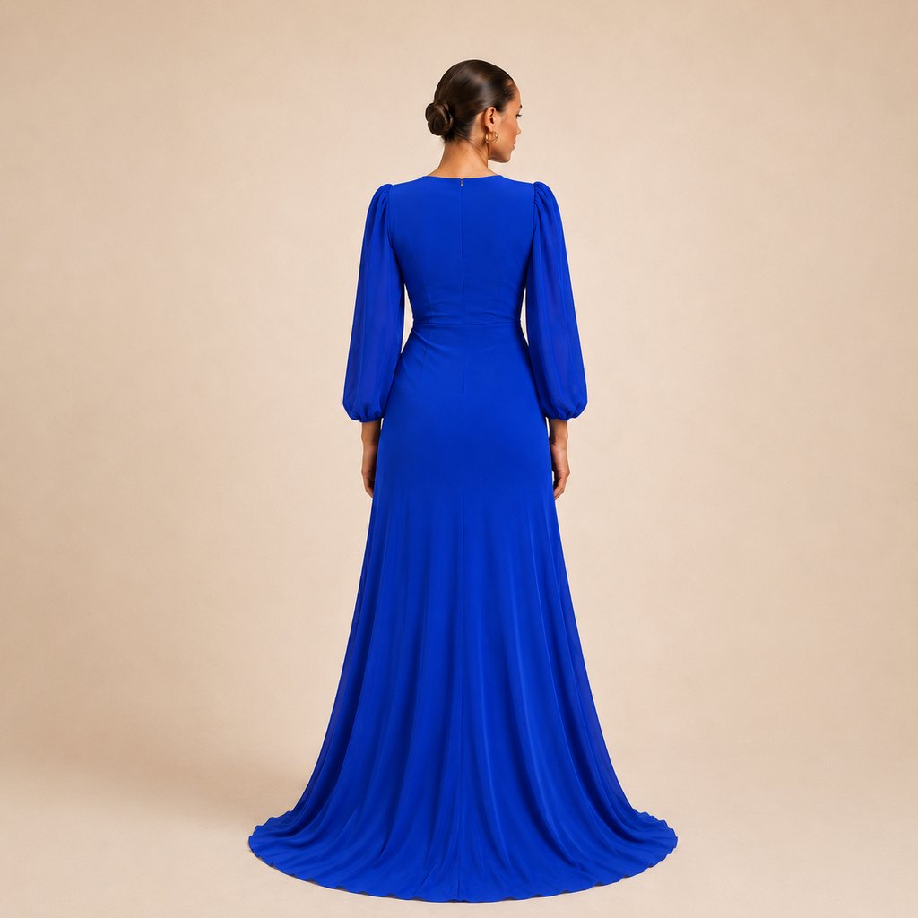 Robe longue à manches trois-quarts - Wuxi