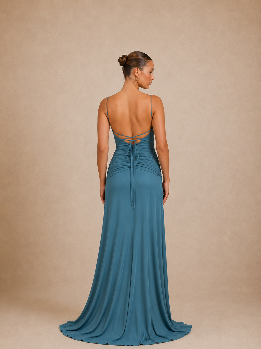 Robe longue à fleurs 3D et bretelles croisées - Darwin