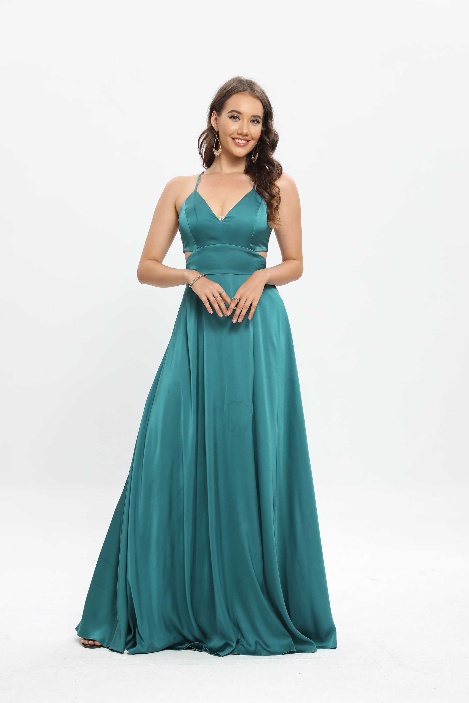 Robe de soirée en satin Milos
