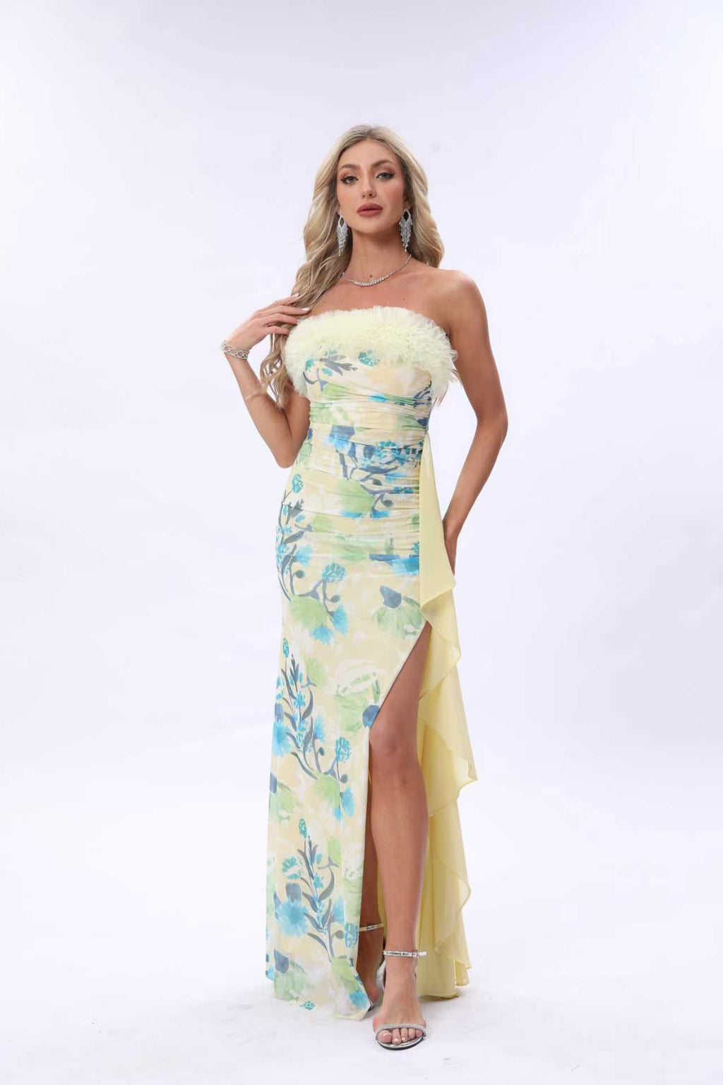 Robe bustier imprimée TILCARA