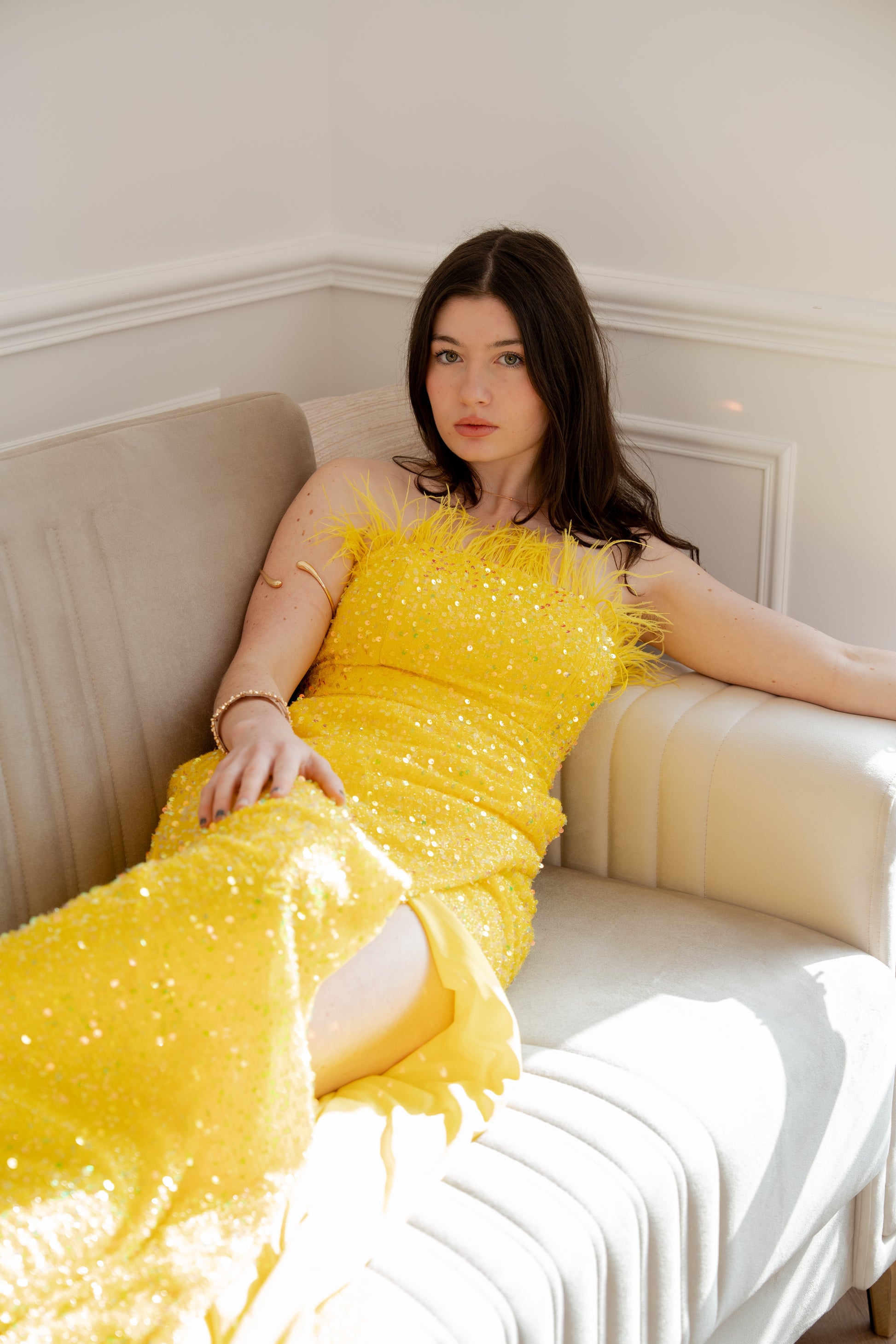 Robe de soirée en sequins, élégance éclatante & coupe glamour - Cusco