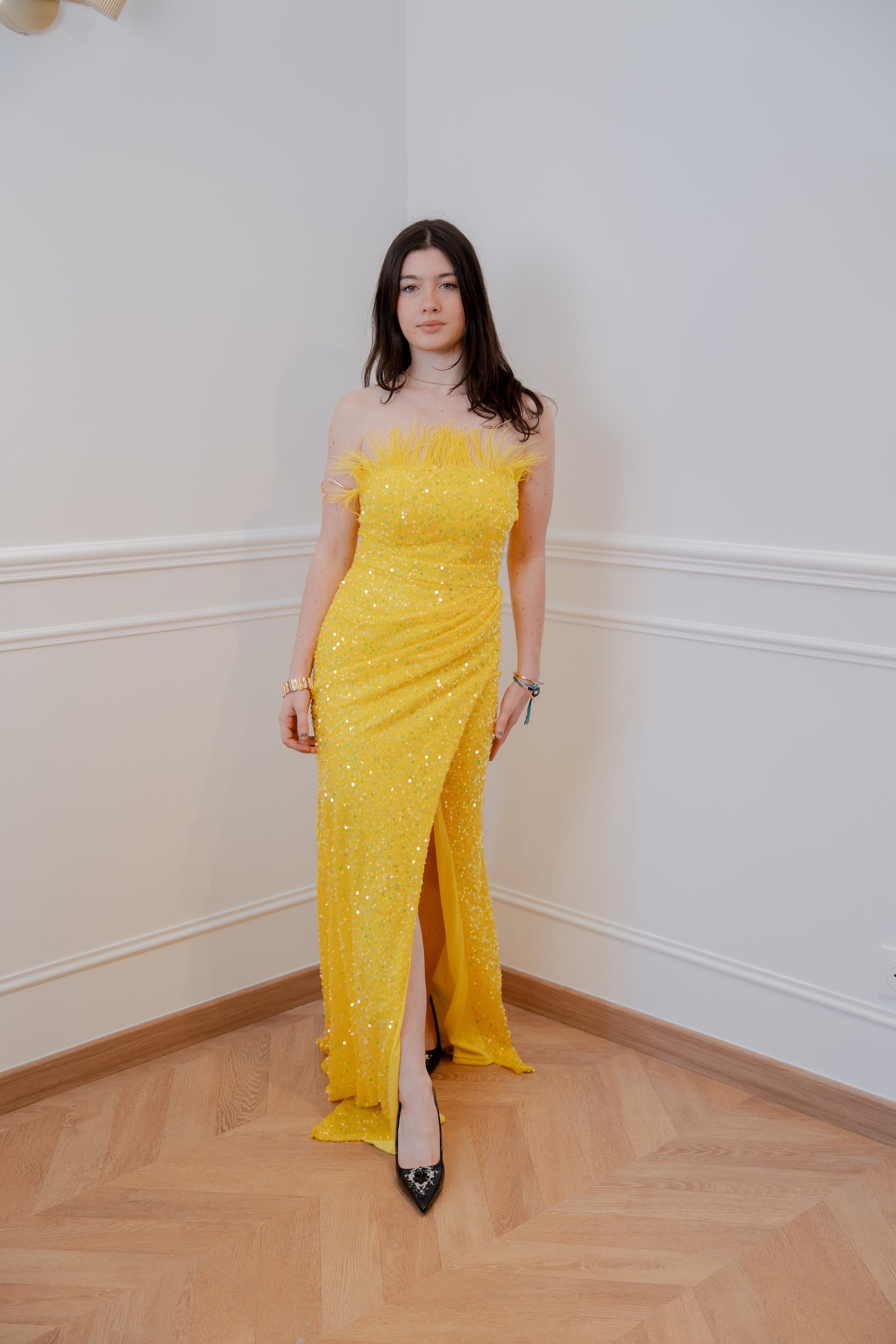 Robe de soirée en sequins, élégance éclatante & coupe glamour - Cusco