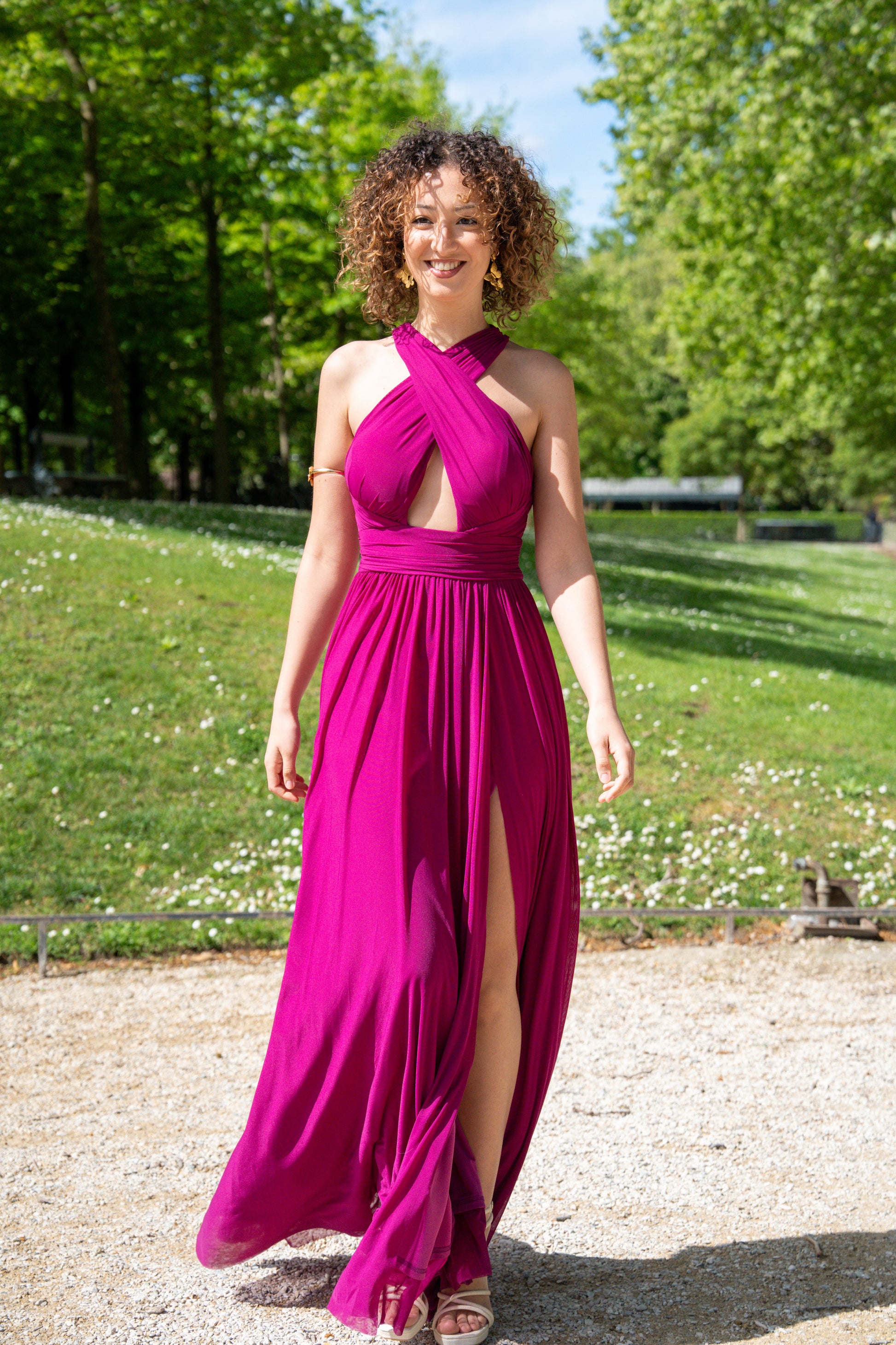 Robe de soiree multi-attache Hong-Kong