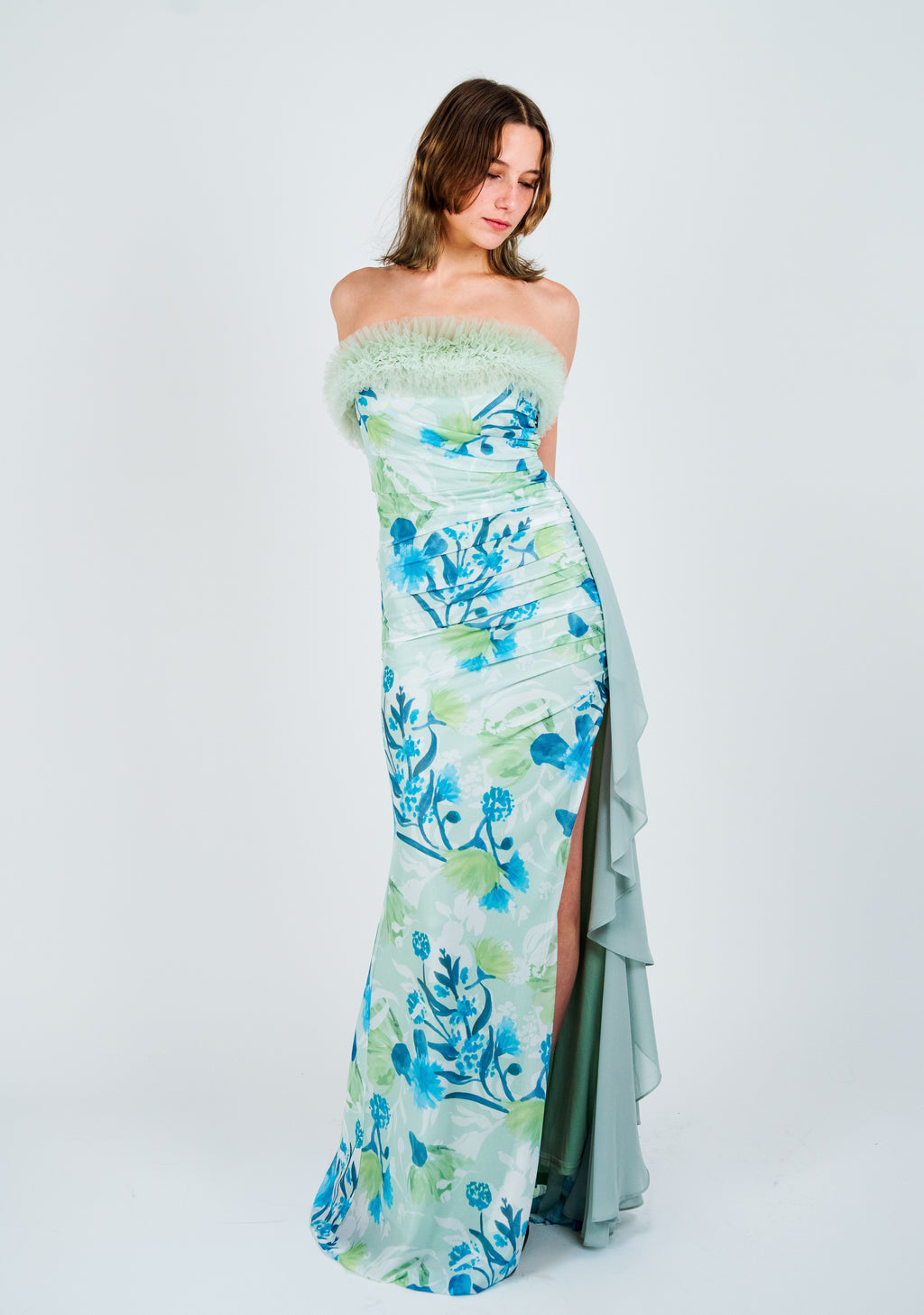 Robe bustier imprimée TILCARA