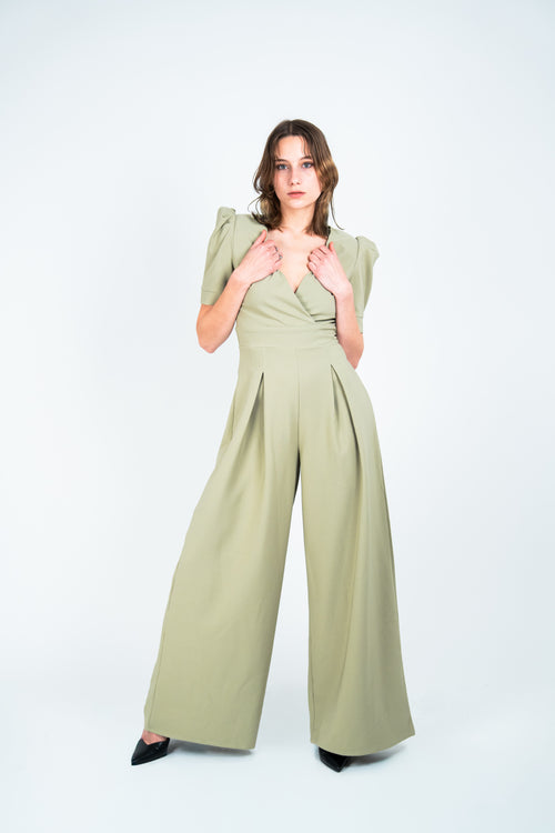 Combinaison élégante à manche courte