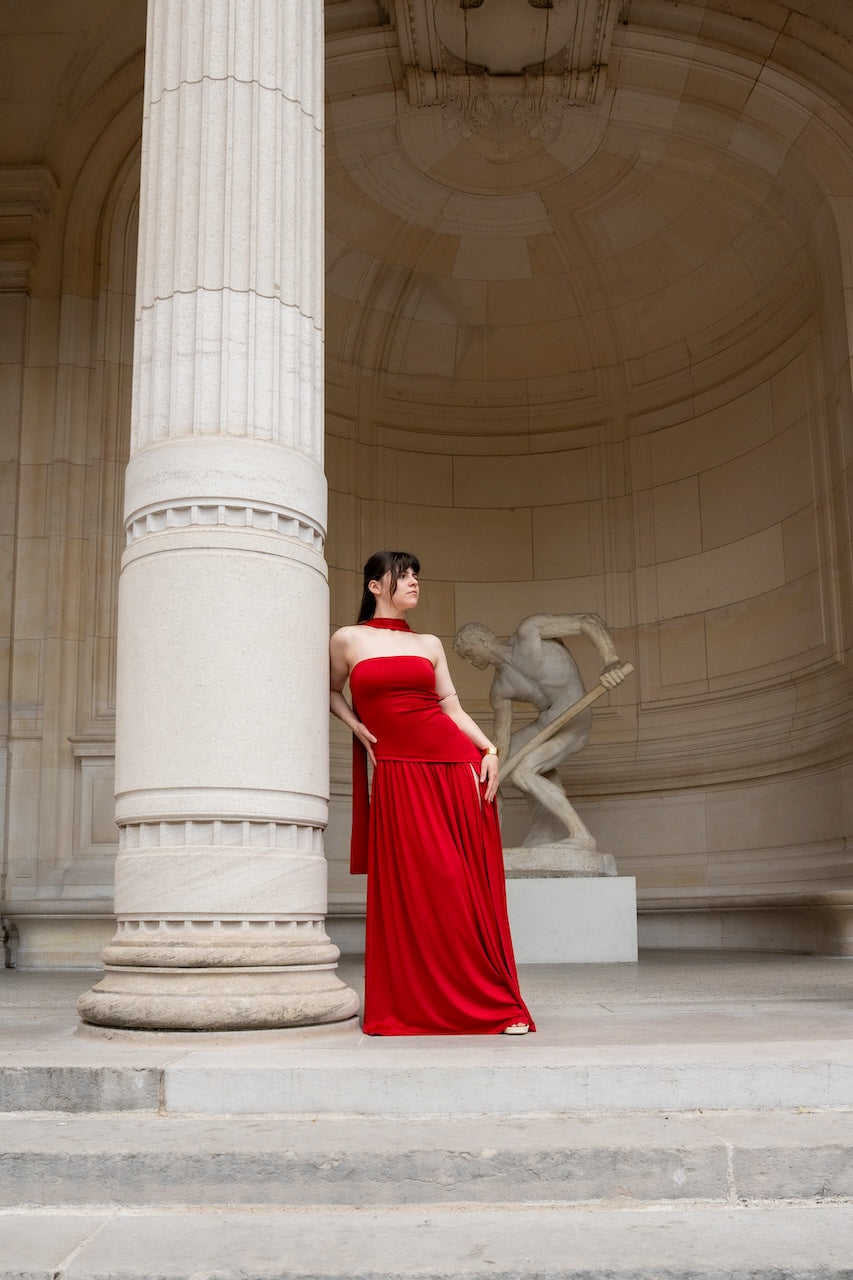 Robe de soirée bustier Madère