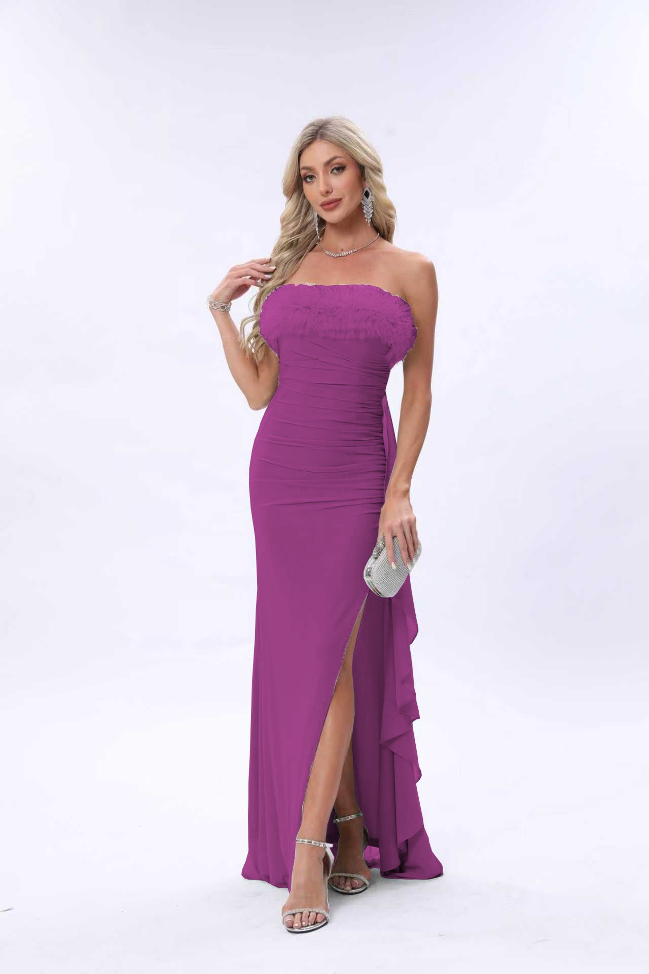 TILCARA strapless dress