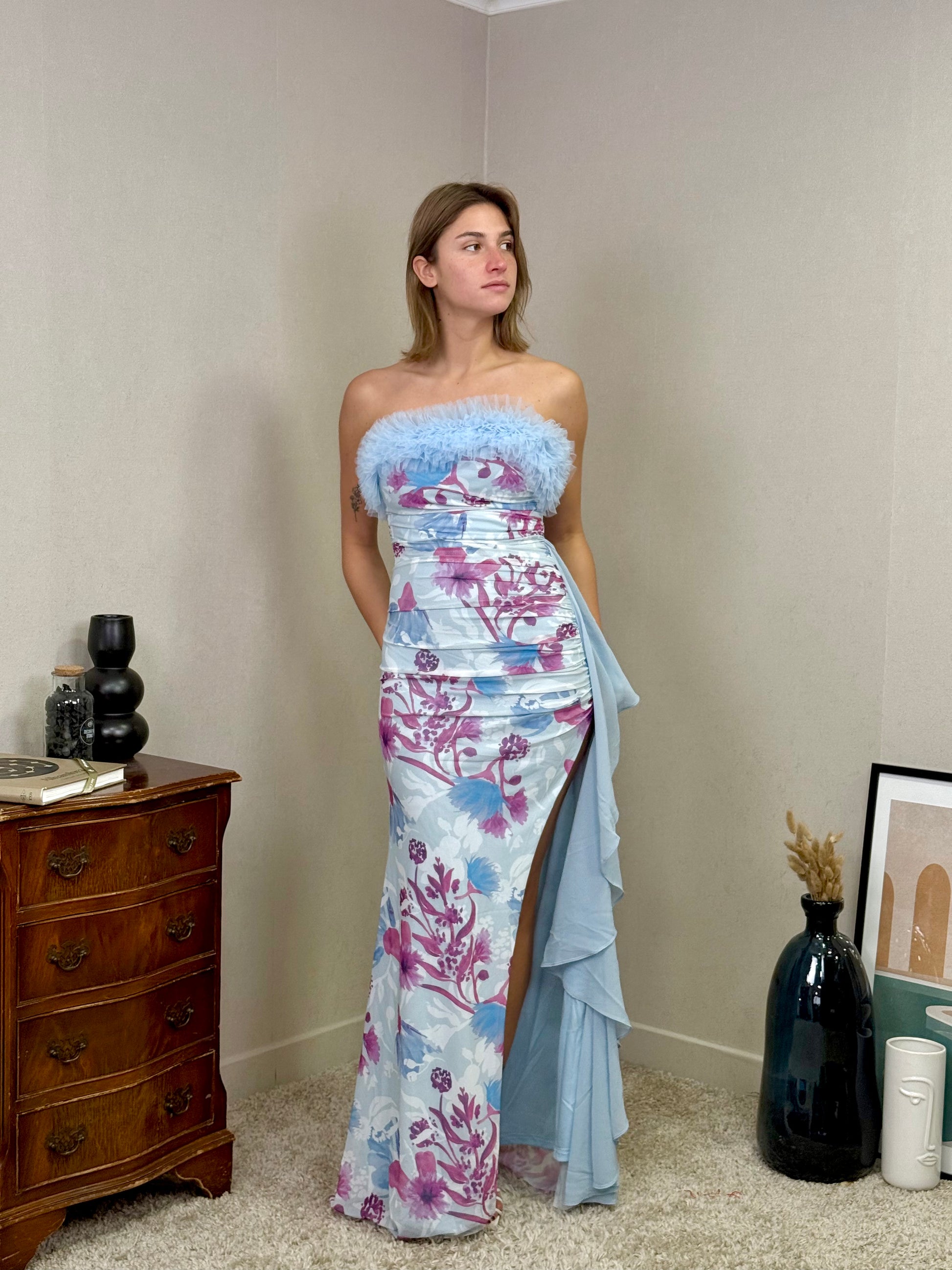 Robe bustier imprimée TILCARA