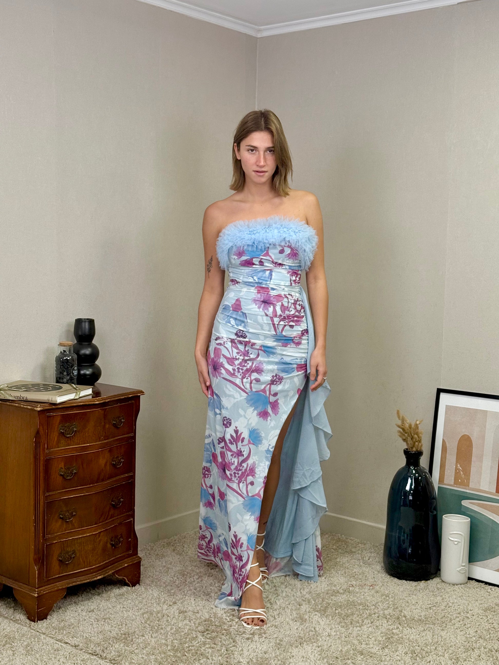 Robe bustier imprimée TILCARA