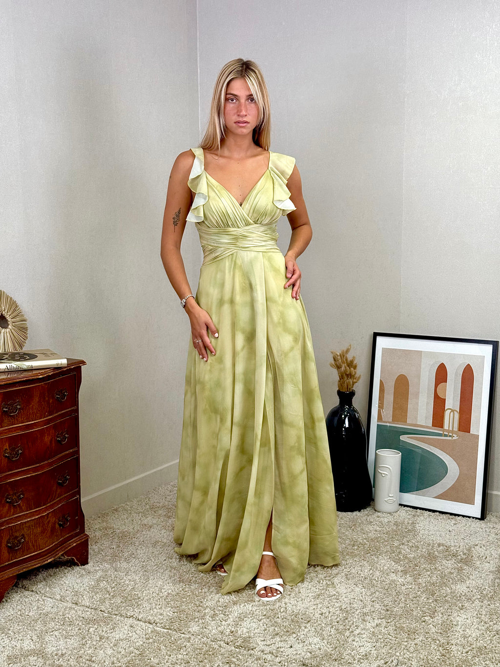 Robe de cérémonie aquarelle Bastia