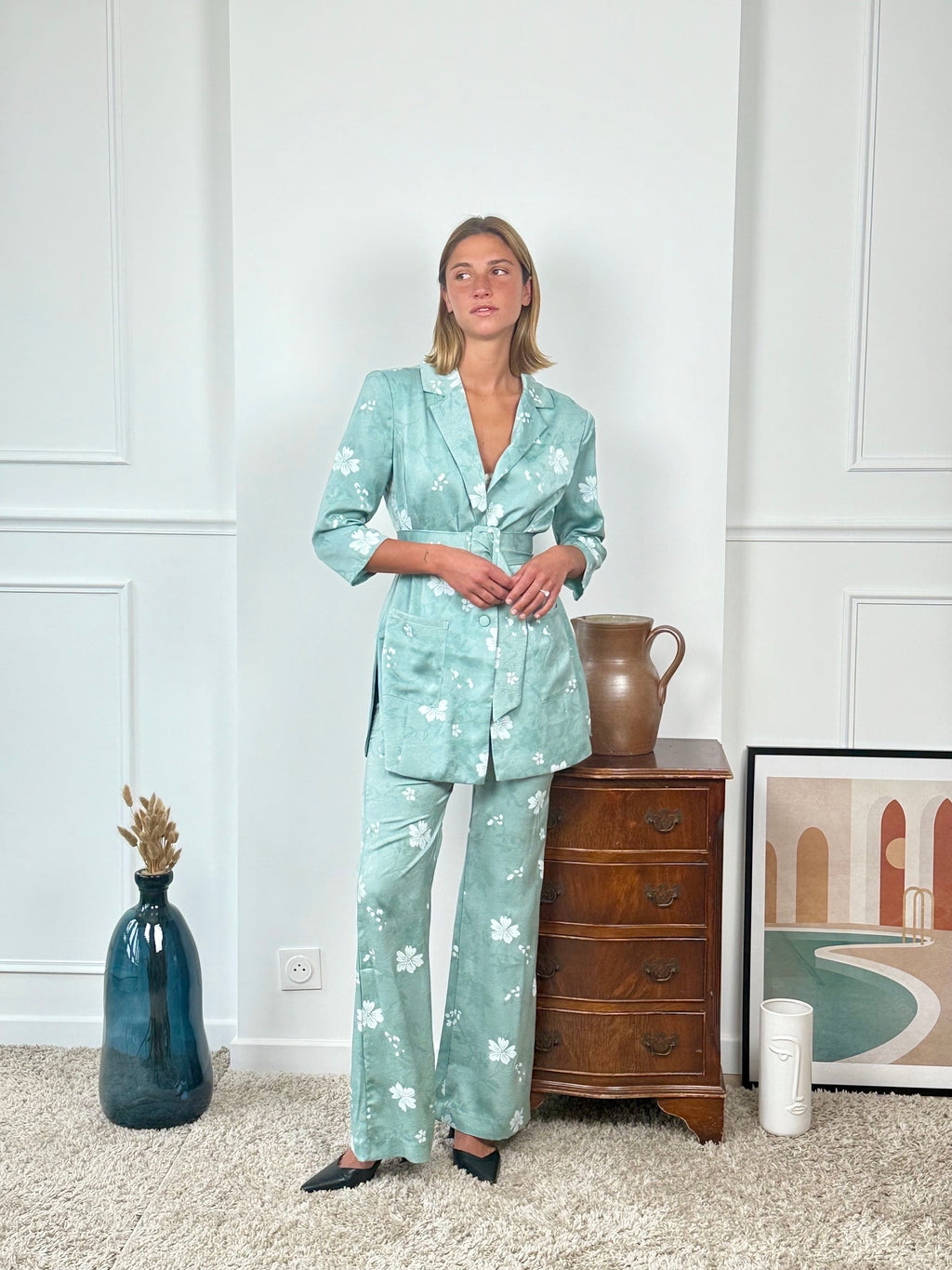 Ensemble tailleur imprimé Papeete