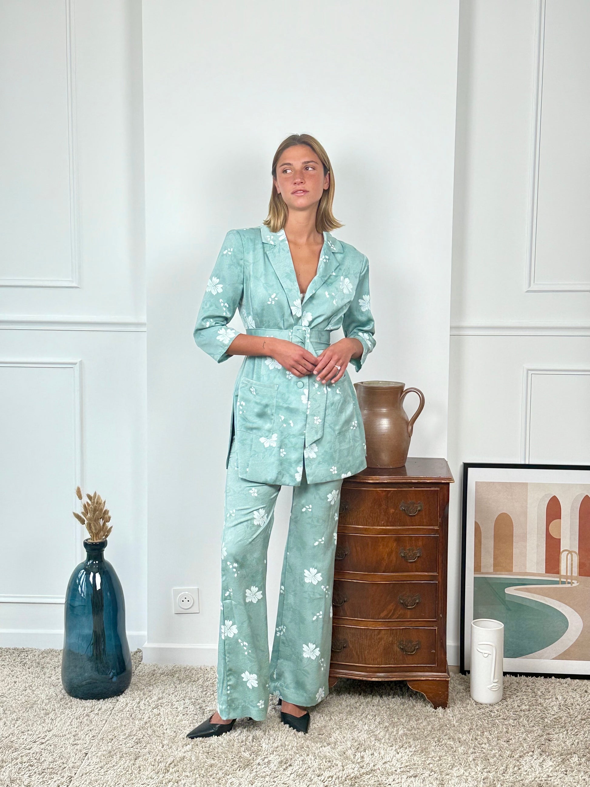 Ensemble tailleur imprimé Papeete
