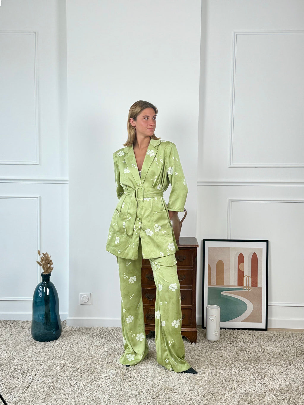 Ensemble tailleur imprimé Papeete