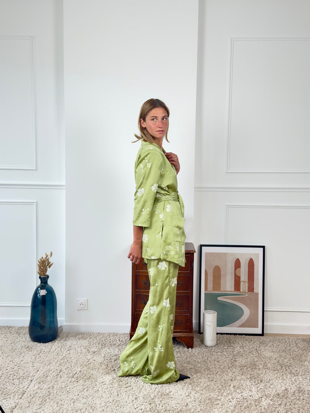 Ensemble tailleur imprimé Papeete
