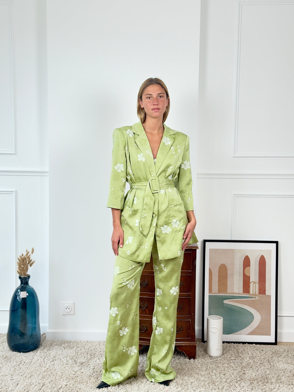 Ensemble tailleur imprimé Papeete