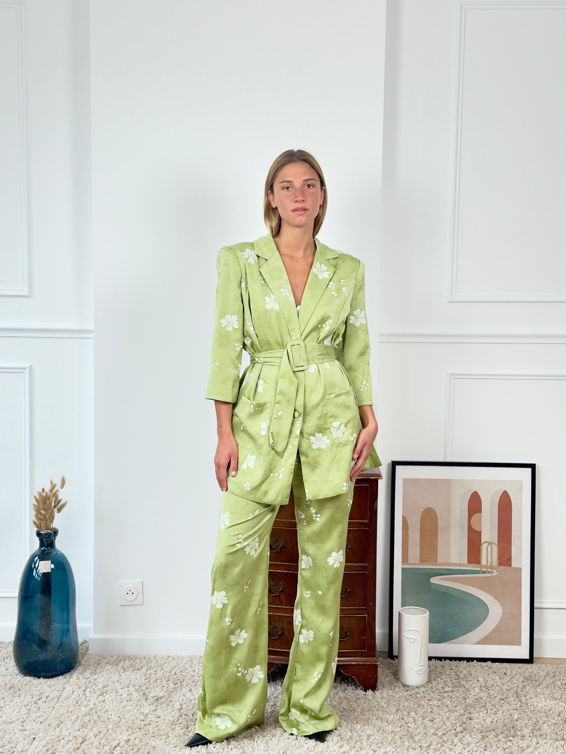 Ensemble tailleur imprimé Papeete