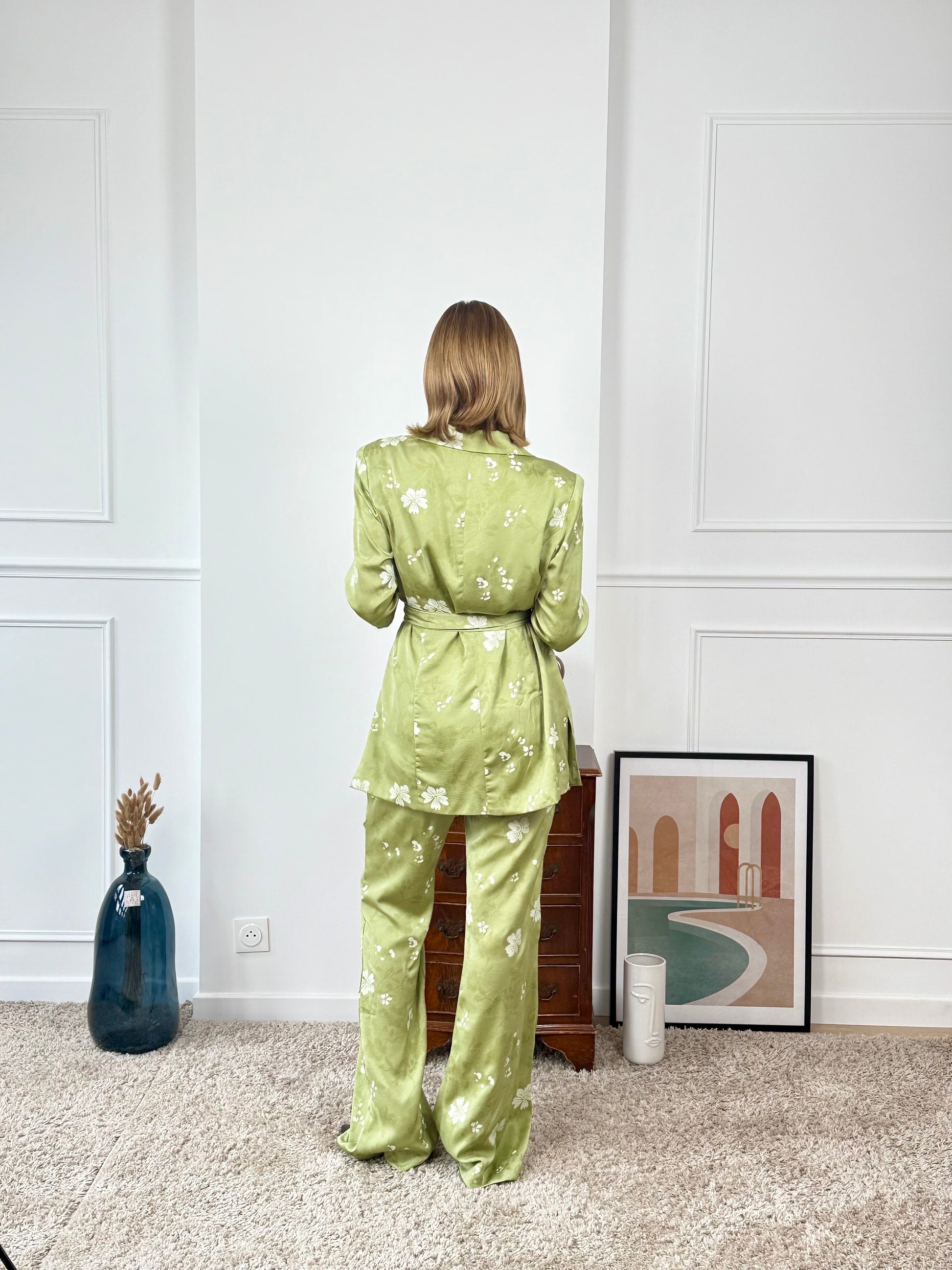 Ensemble tailleur imprimé Papeete