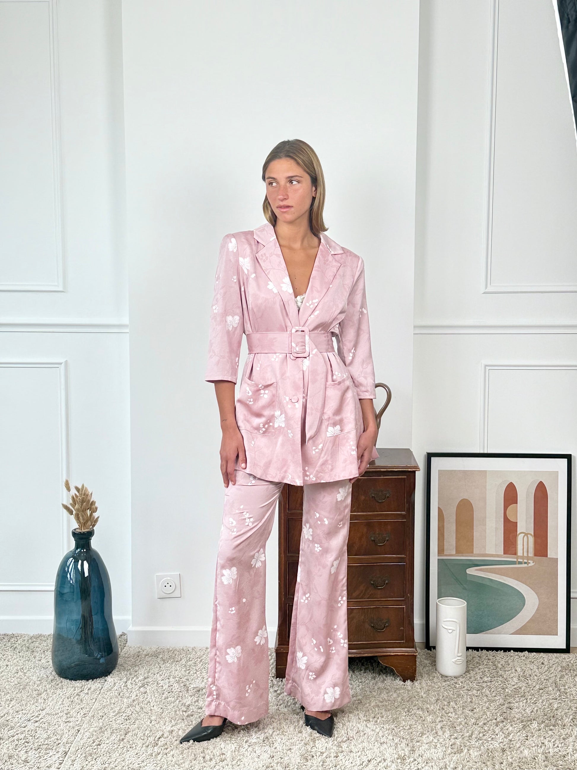 Ensemble tailleur imprimé Papeete