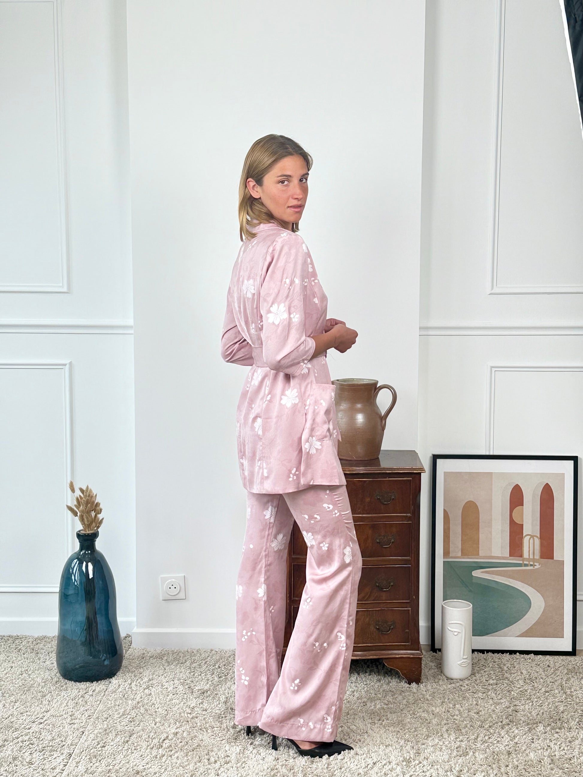 Ensemble tailleur imprimé Papeete
