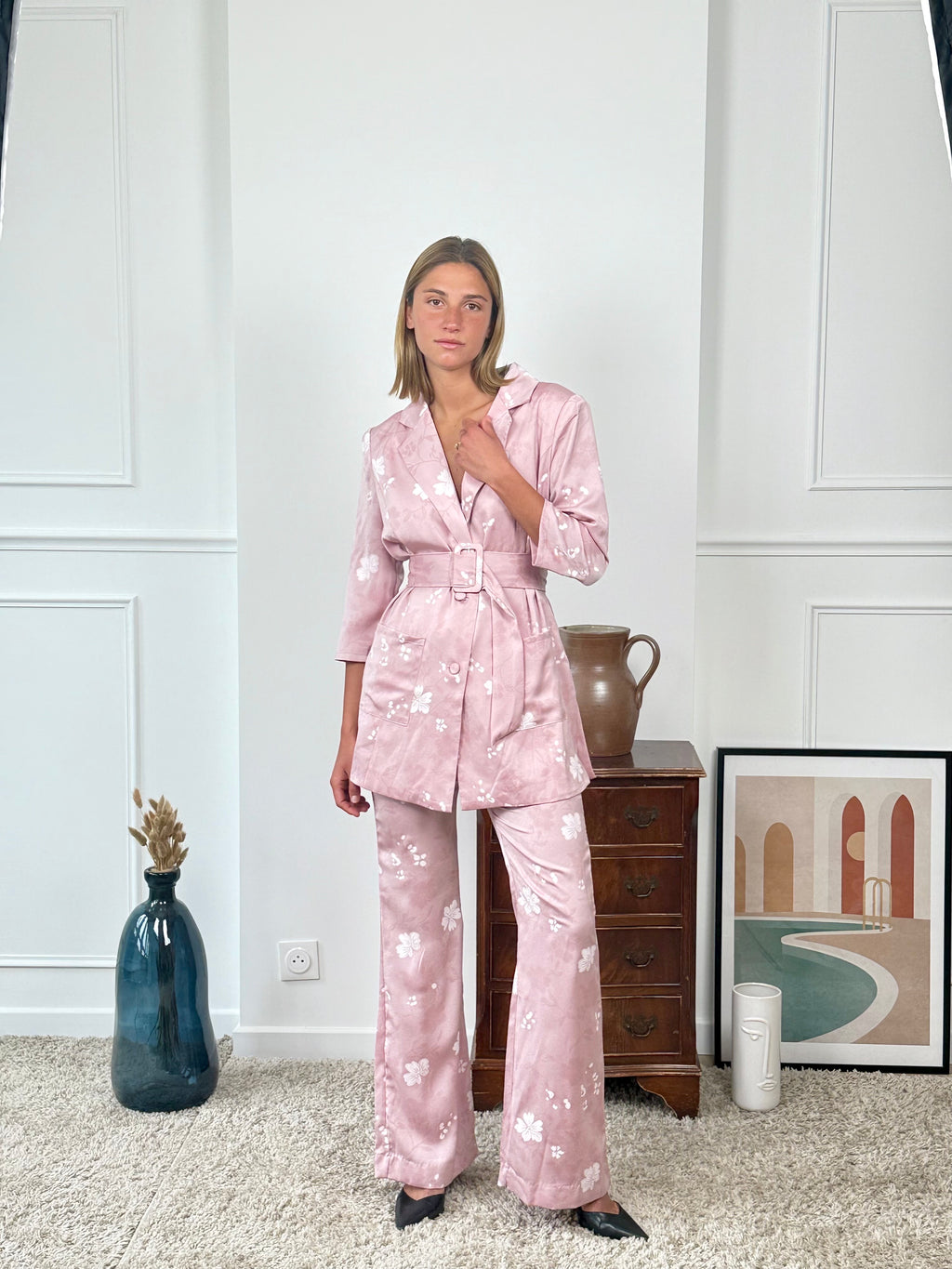Ensemble tailleur imprimé Papeete