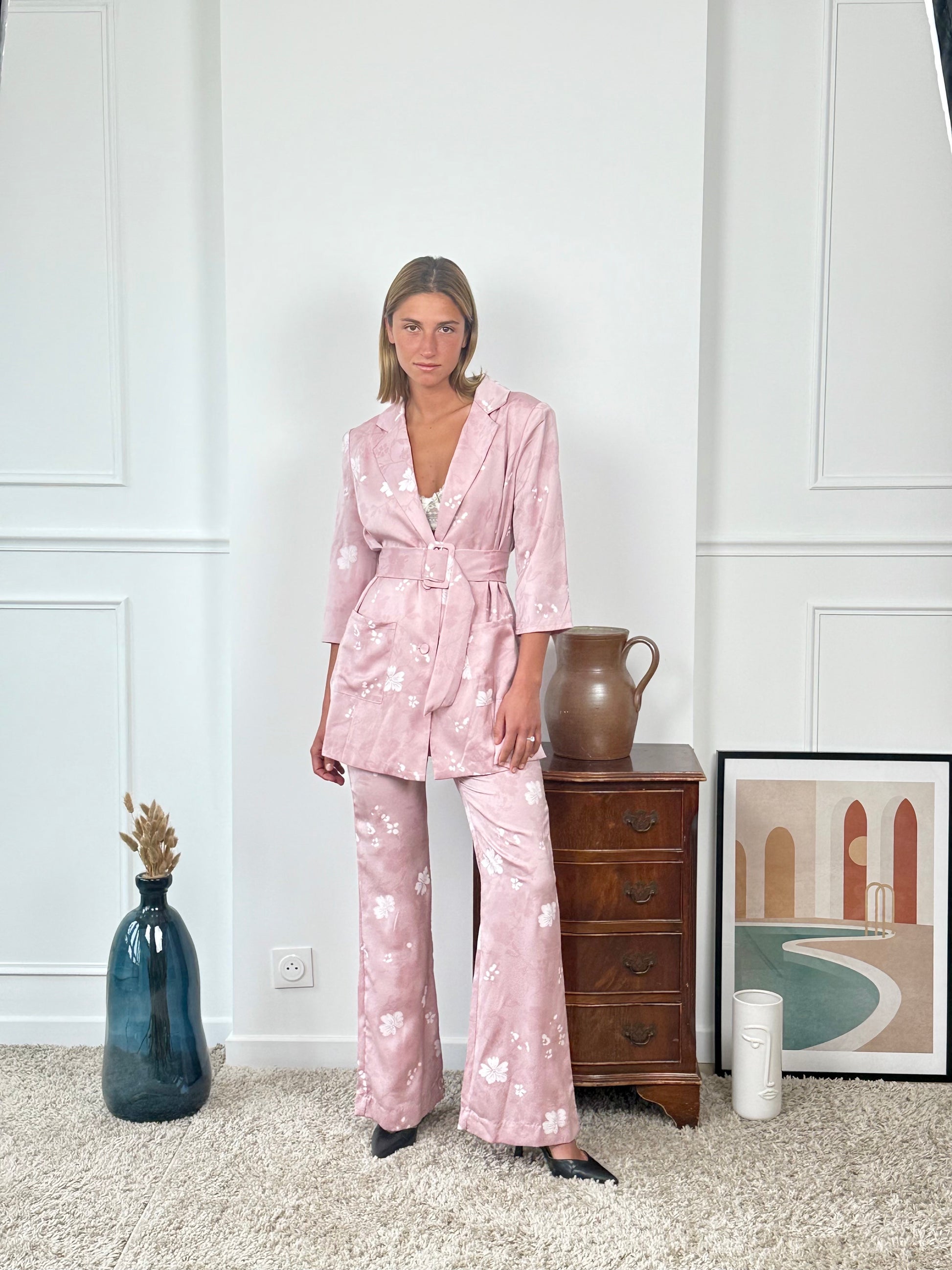 Ensemble tailleur imprimé Papeete