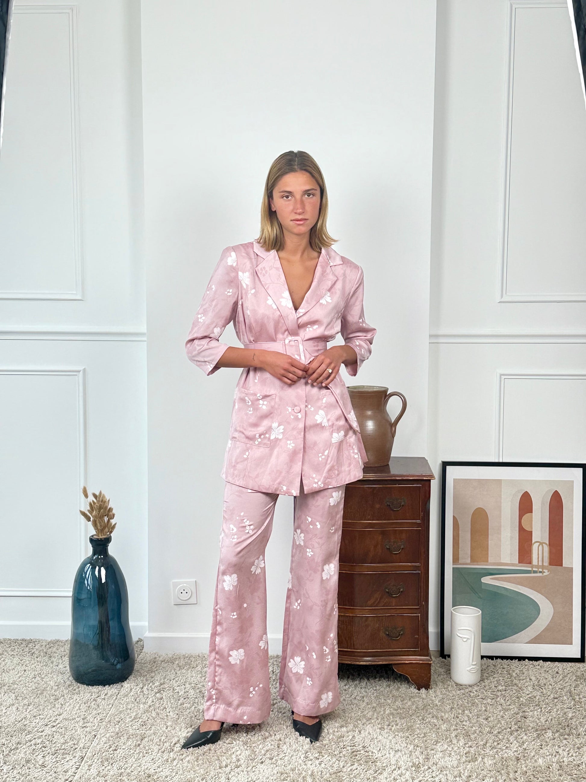 Ensemble tailleur imprimé Papeete