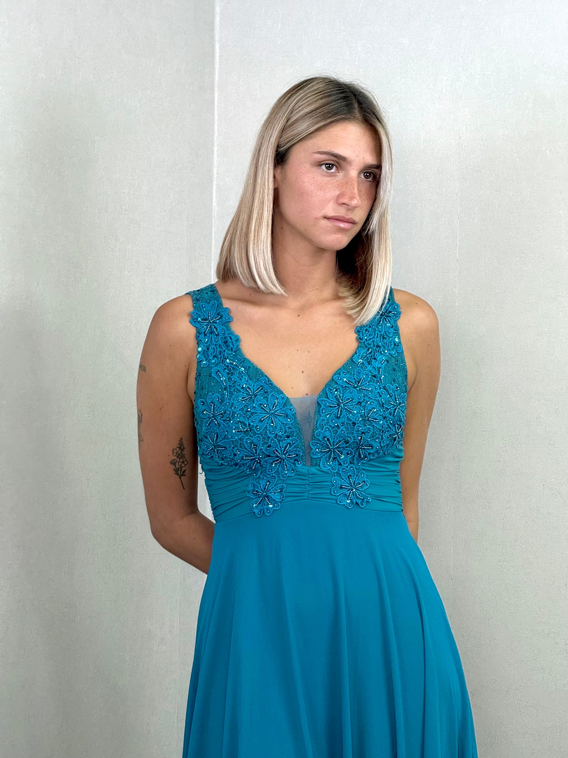 Robe de soirée longue avec dos dentelle TOKYO