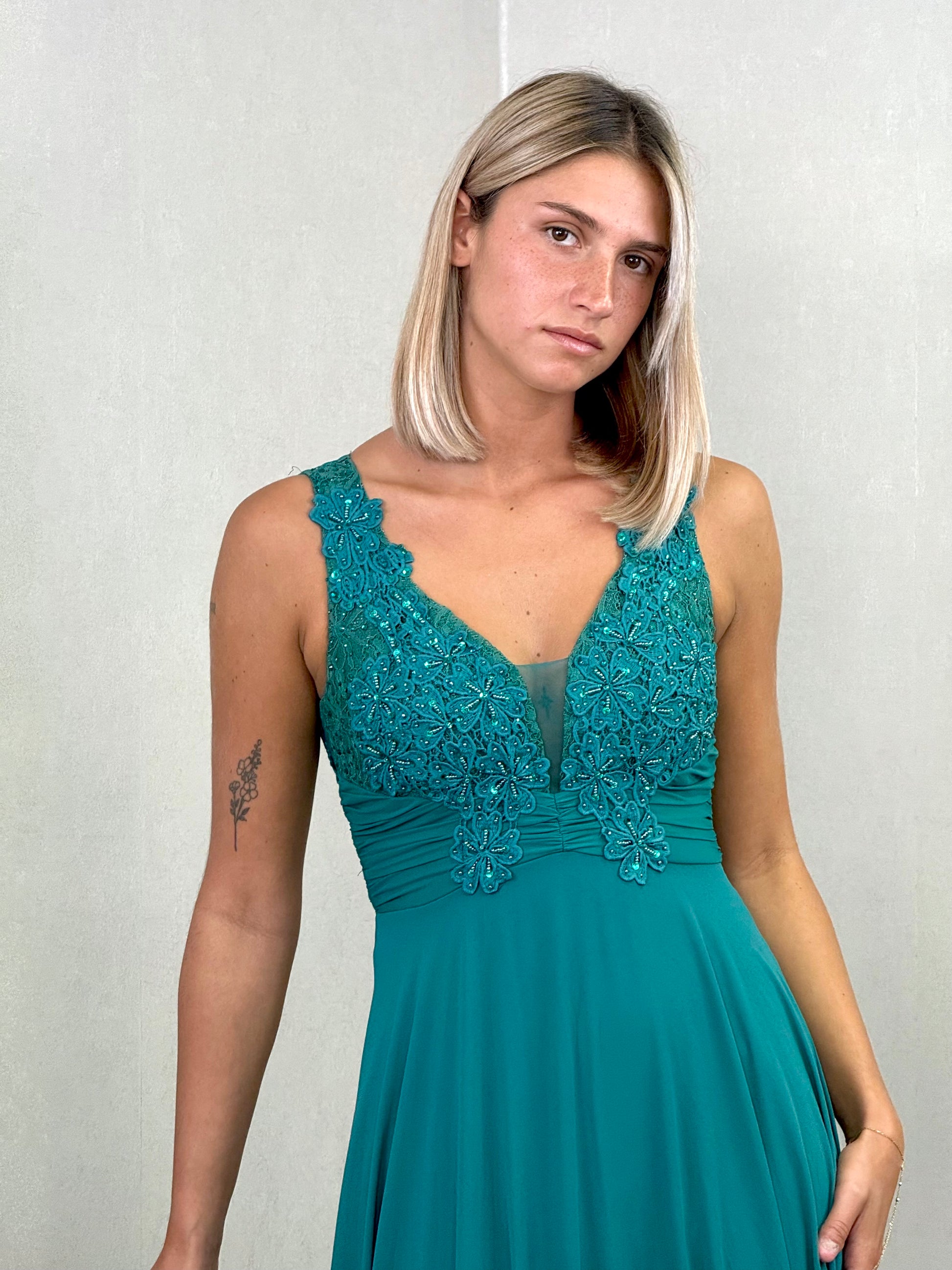 Robe de soirée longue avec dos dentelle TOKYO