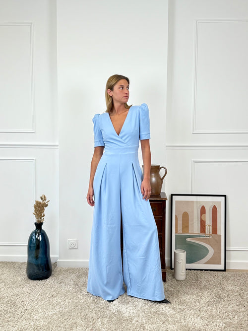 Combinaison élégante à manche courte