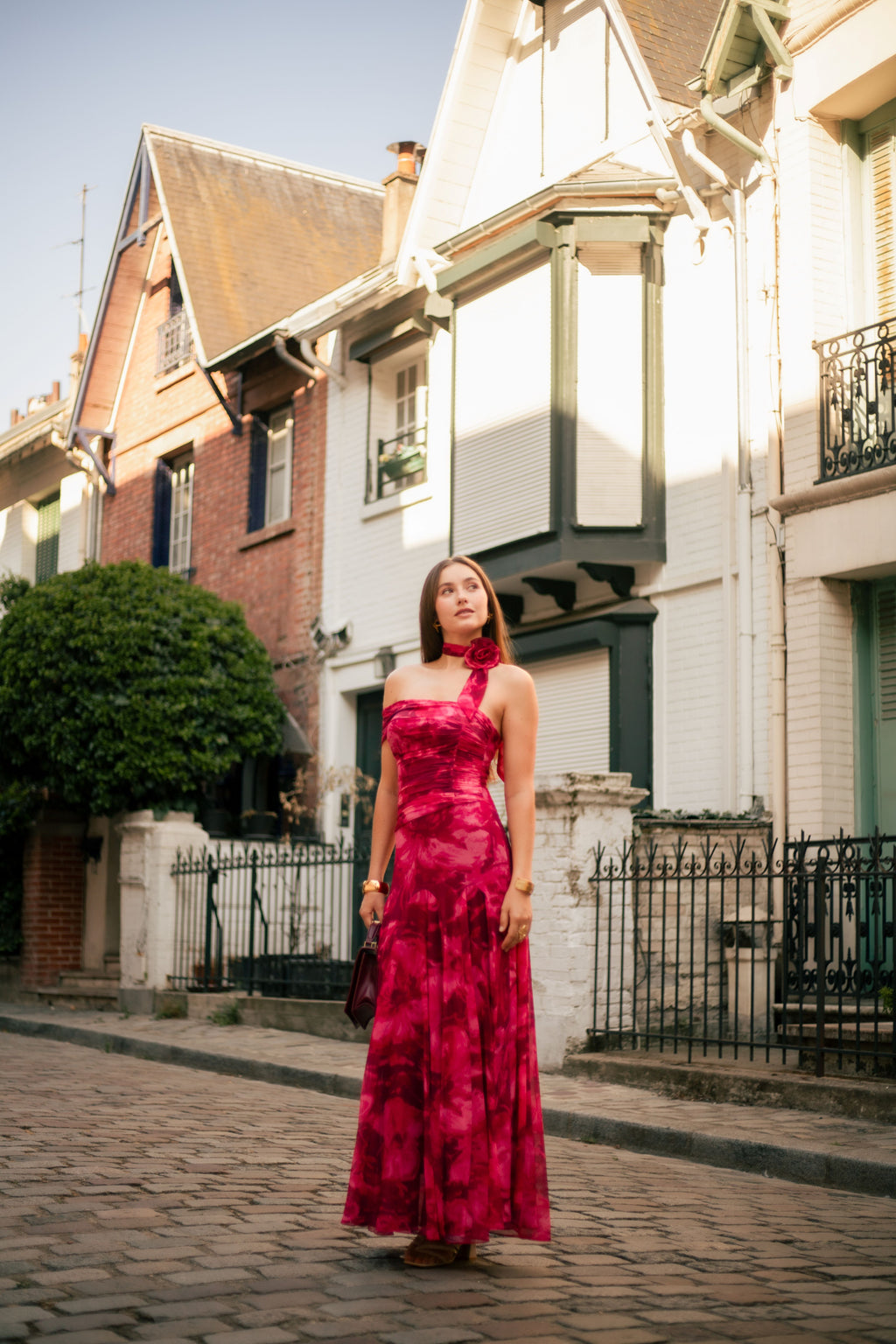 Robe longue imprimée à fleur - Shizuoka