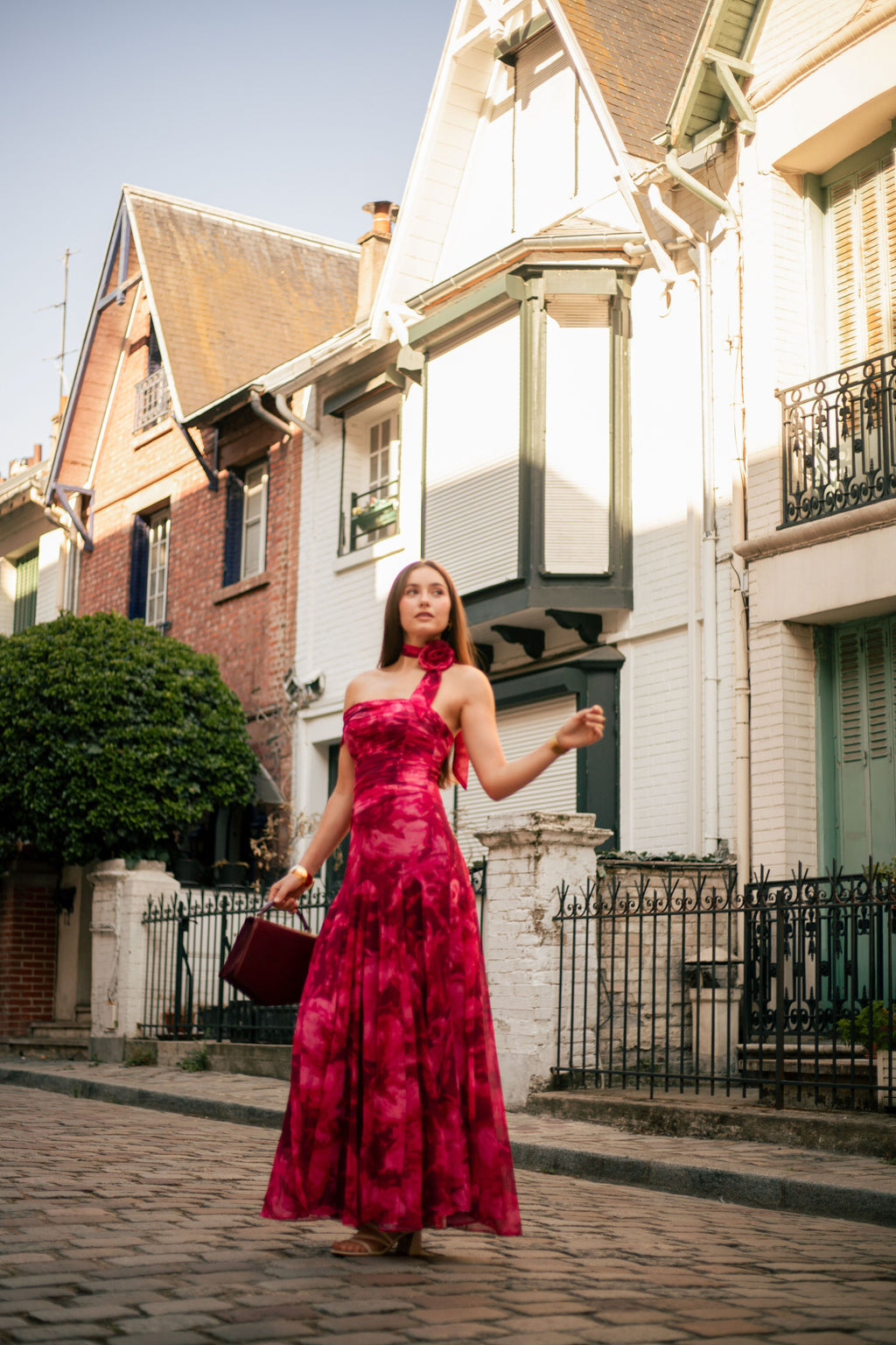 Robe longue imprimée à fleur - Shizuoka