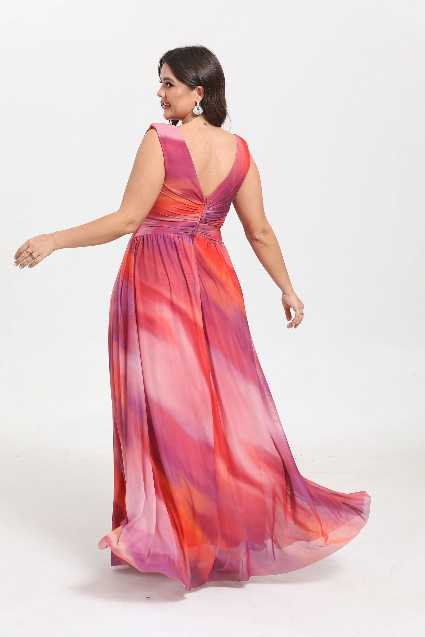 Robe maxi imprimée grande taille Pristina