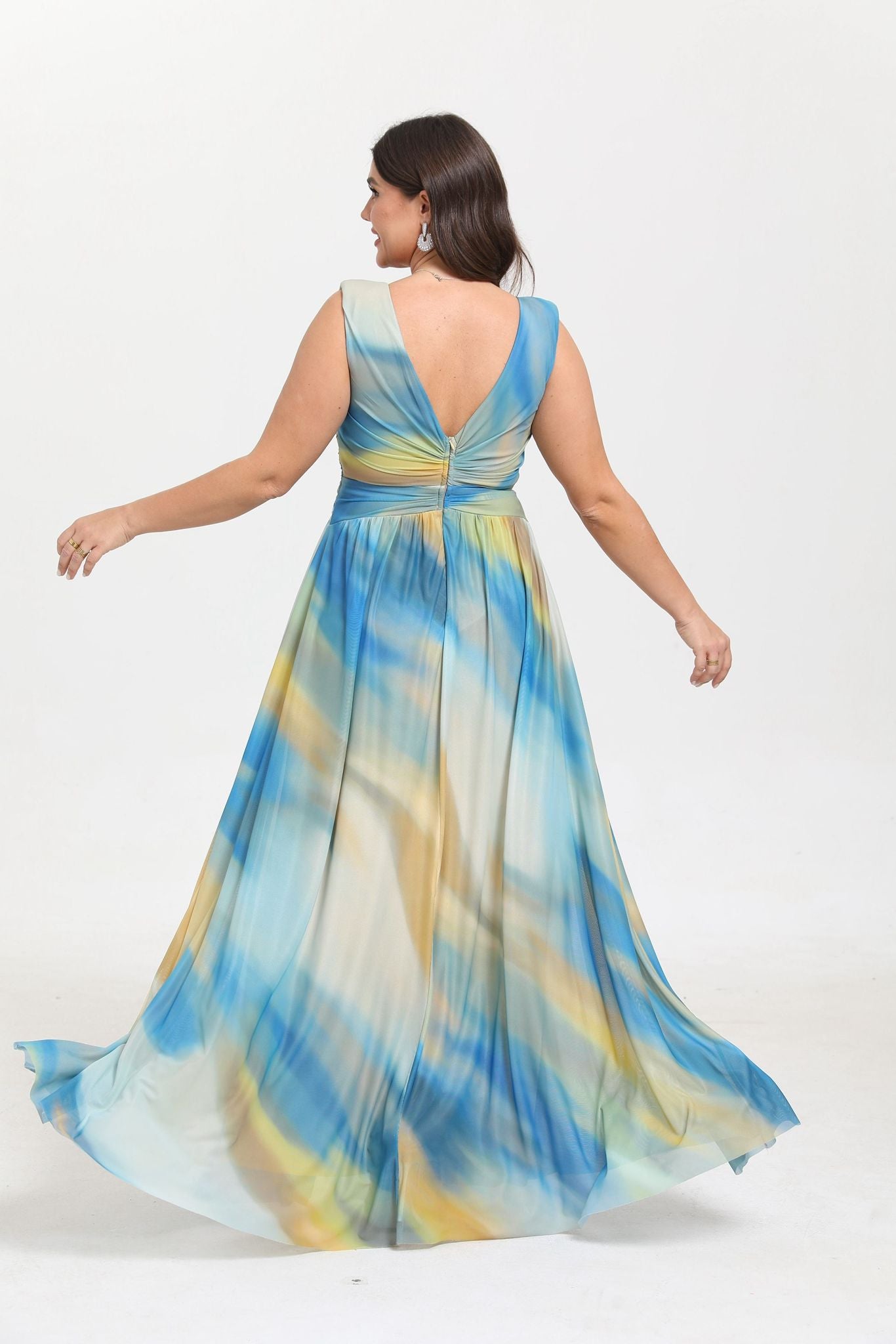 Robe maxi imprimée grande taille Pristina