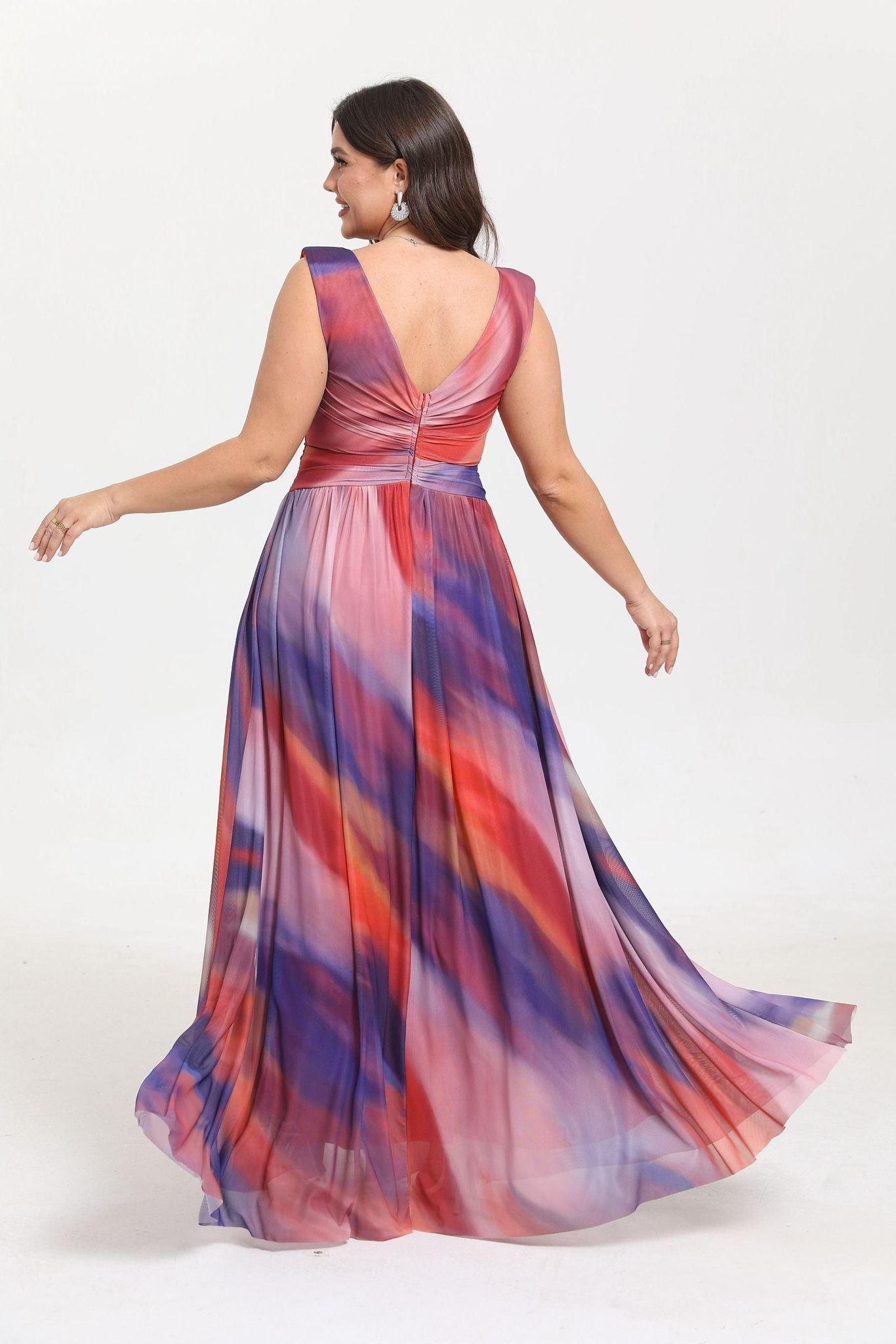 Robe maxi imprimée grande taille Pristina