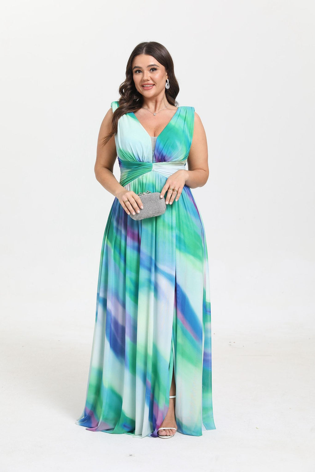 Robe maxi imprimée grande taille Pristina