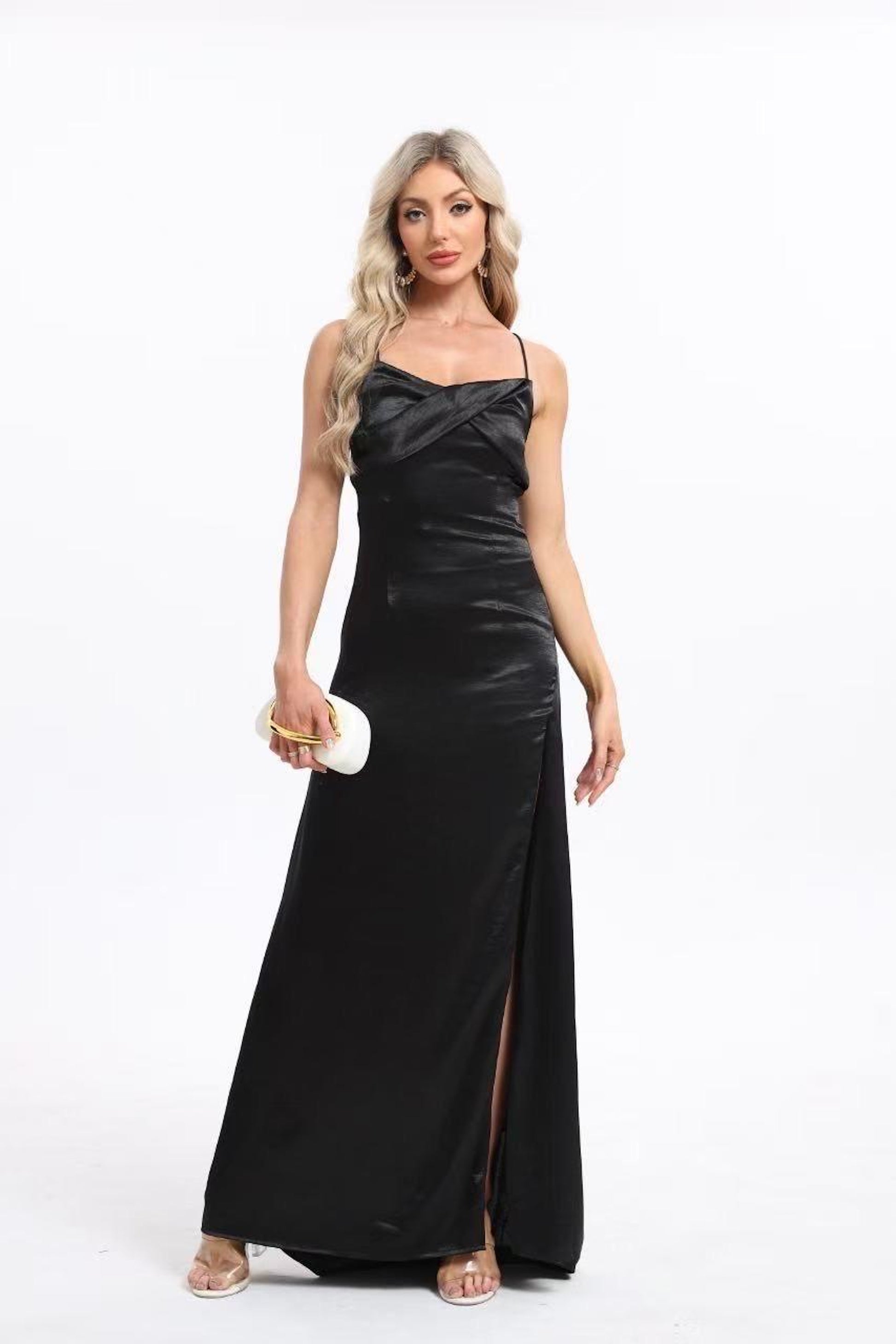Robe de soirée satin ALCORON