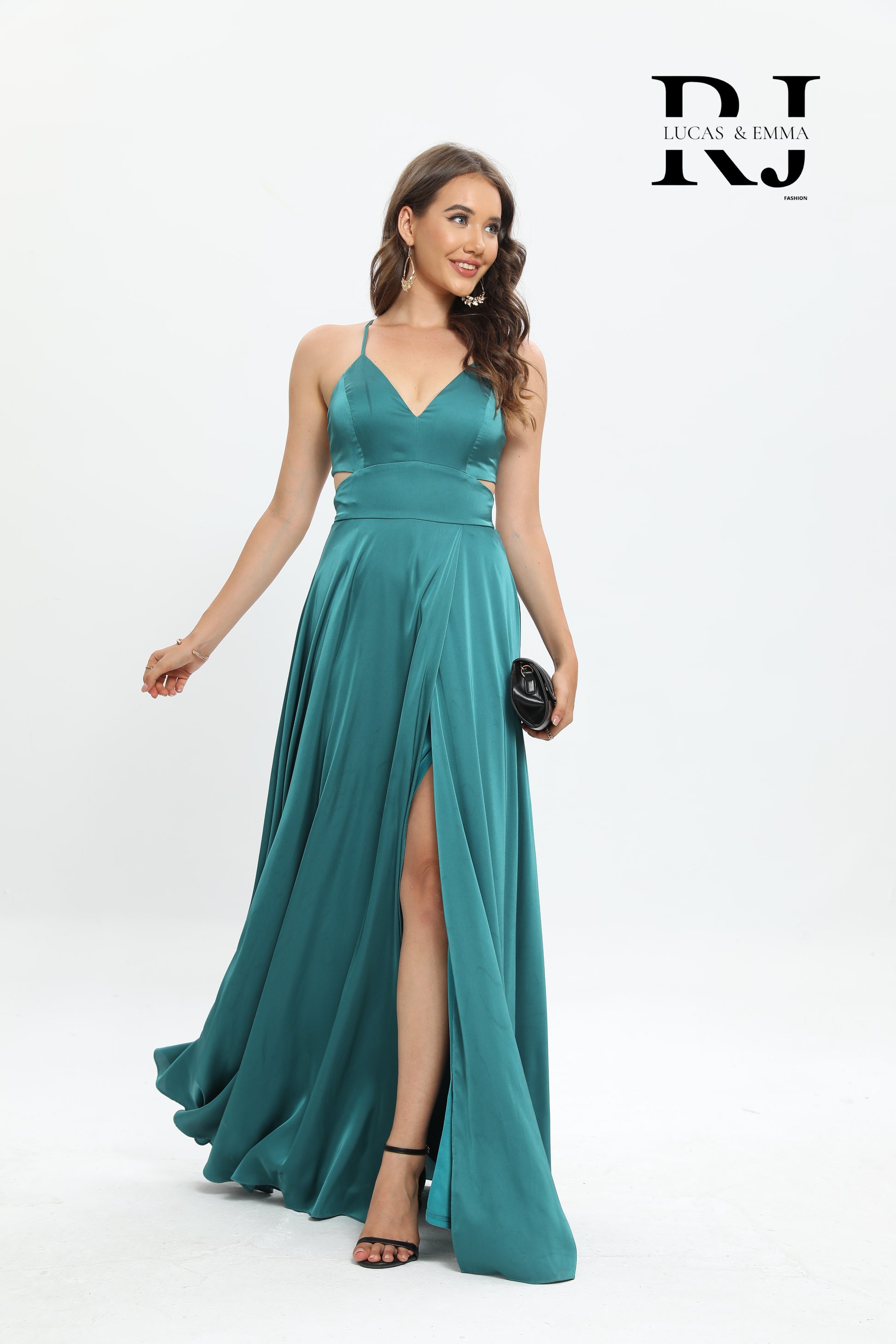 Robe de soirée en satin Milos