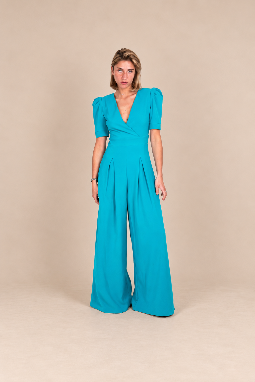 Combinaison de cérémonie pantalon évasé - Delphes