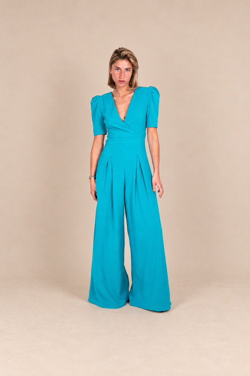 Combinaison de cérémonie pantalon évasé - Delphes