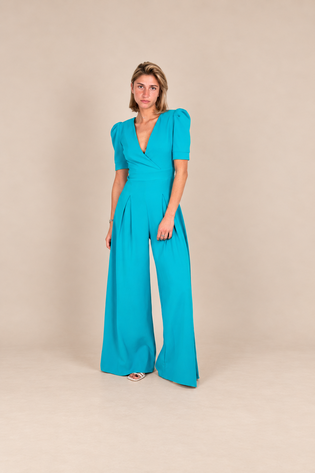 Combinaison de cérémonie pantalon évasé - Delphes